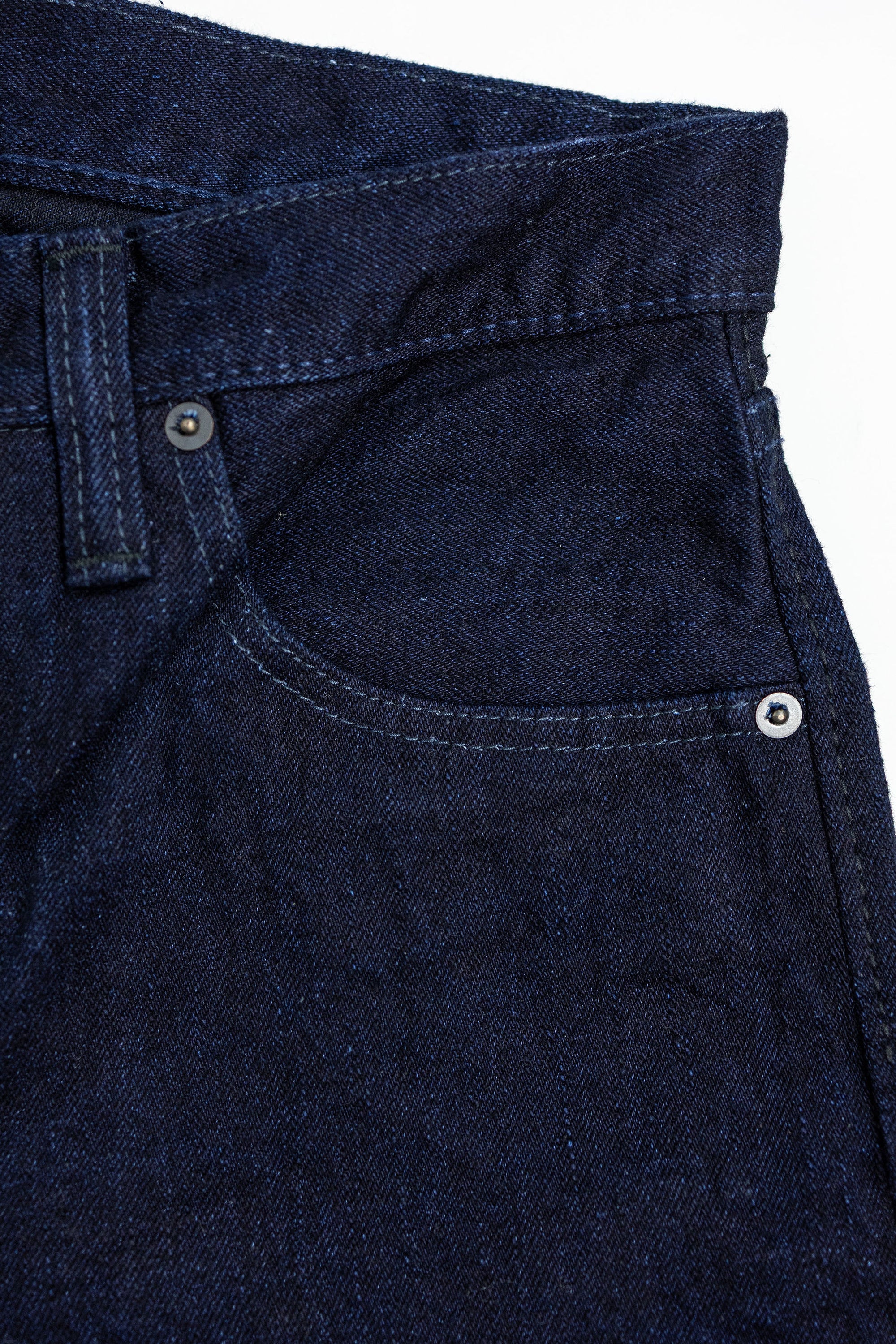 Pure Blue Japan XX-003-IDBK Regular Straight - 14oz Indigo x Black Denim (Rinsed)