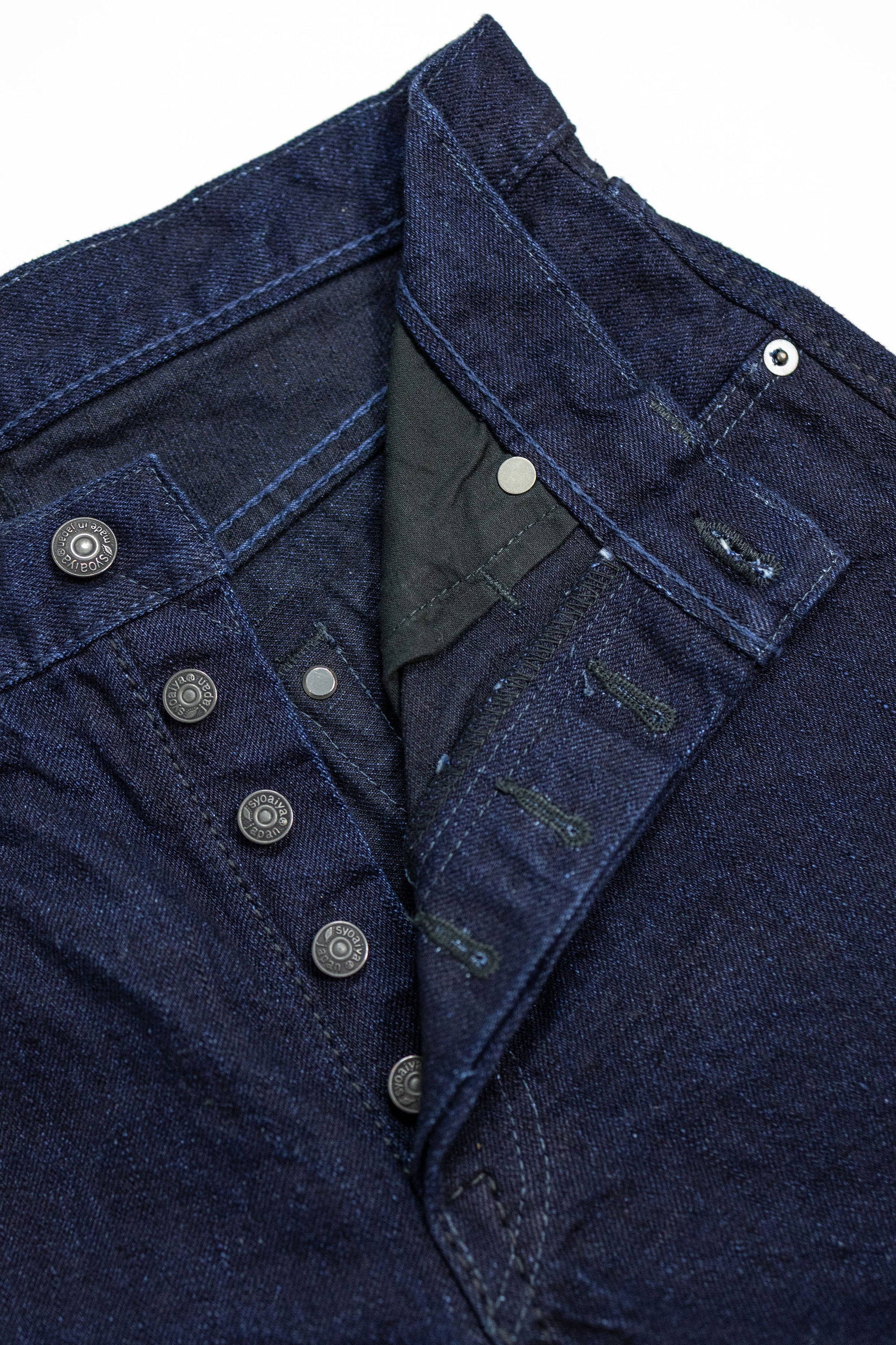 Pure Blue Japan XX-003-IDBK Regular Straight - 14oz Indigo x Black Denim (Rinsed)