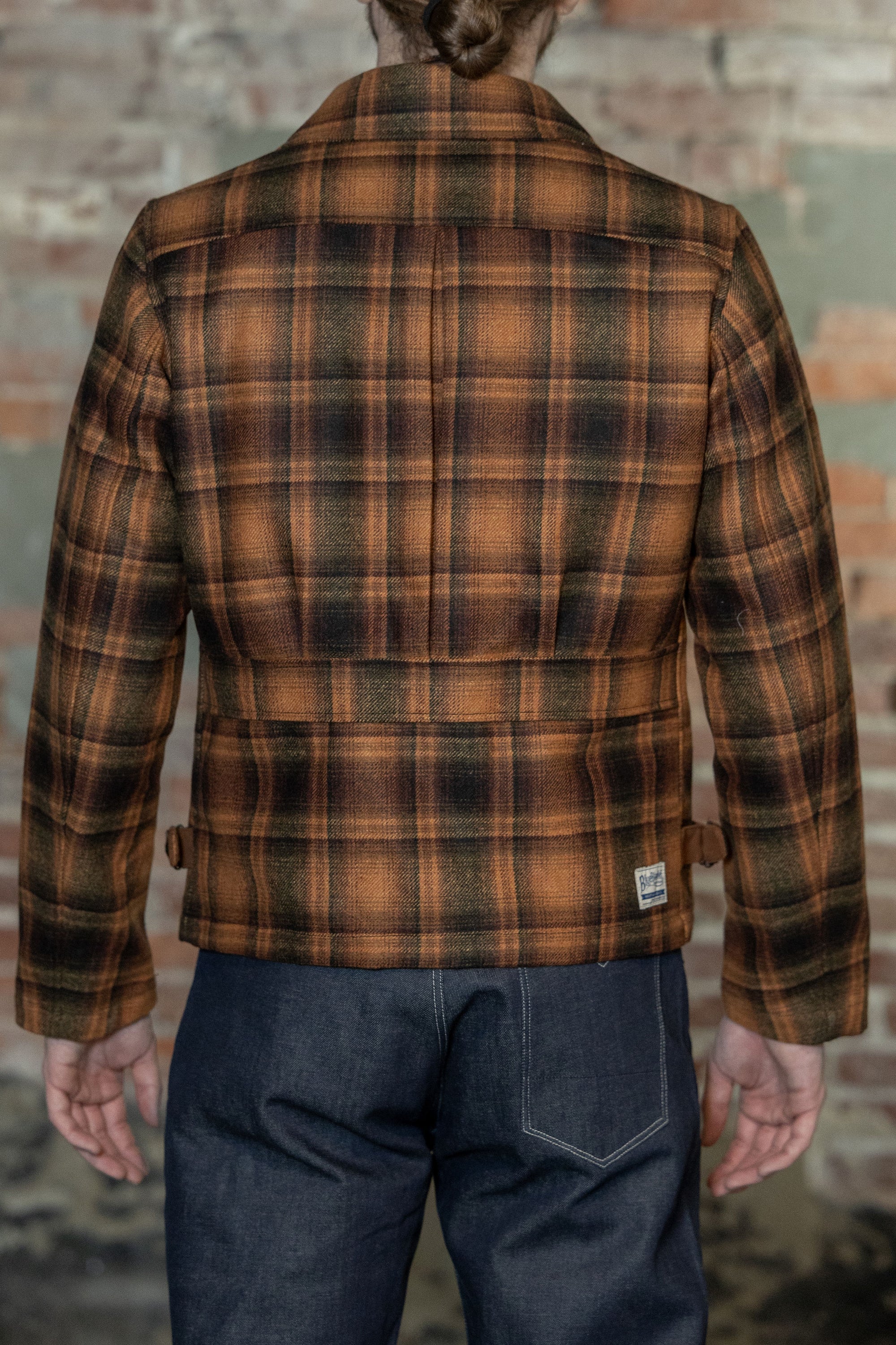 Blue Blanket J45 IT173 Half Belt Italian Flannel Jacket