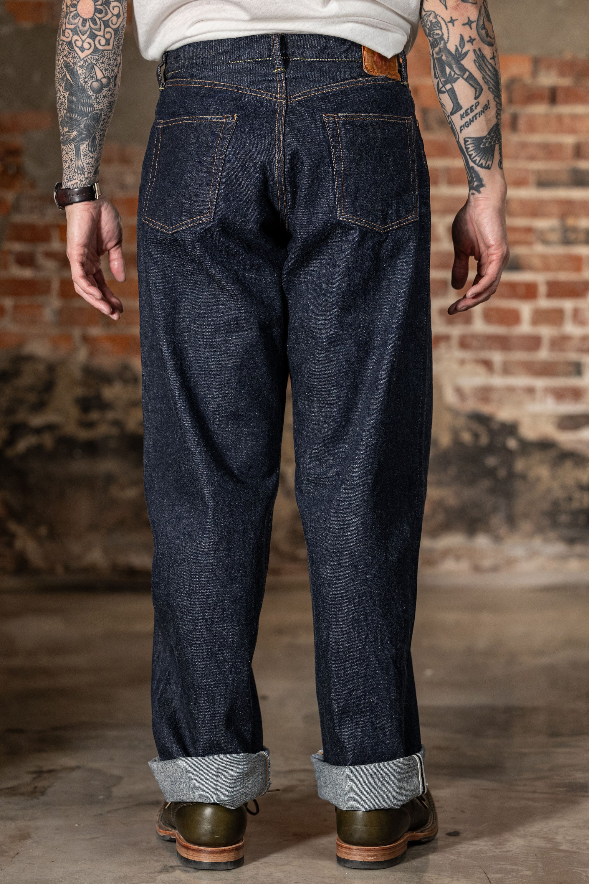 TCB Jeans Baggy 50's Jeans - 13.5oz Denim One Wash