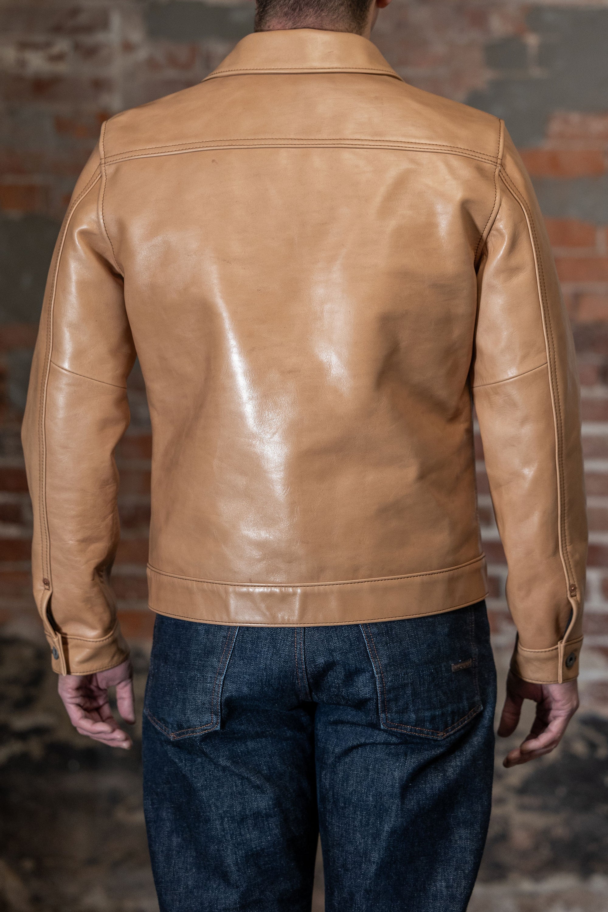 Y'2 KB-140-T Kakishibu Persimmon Tanned Horsehide - Type I Jacket