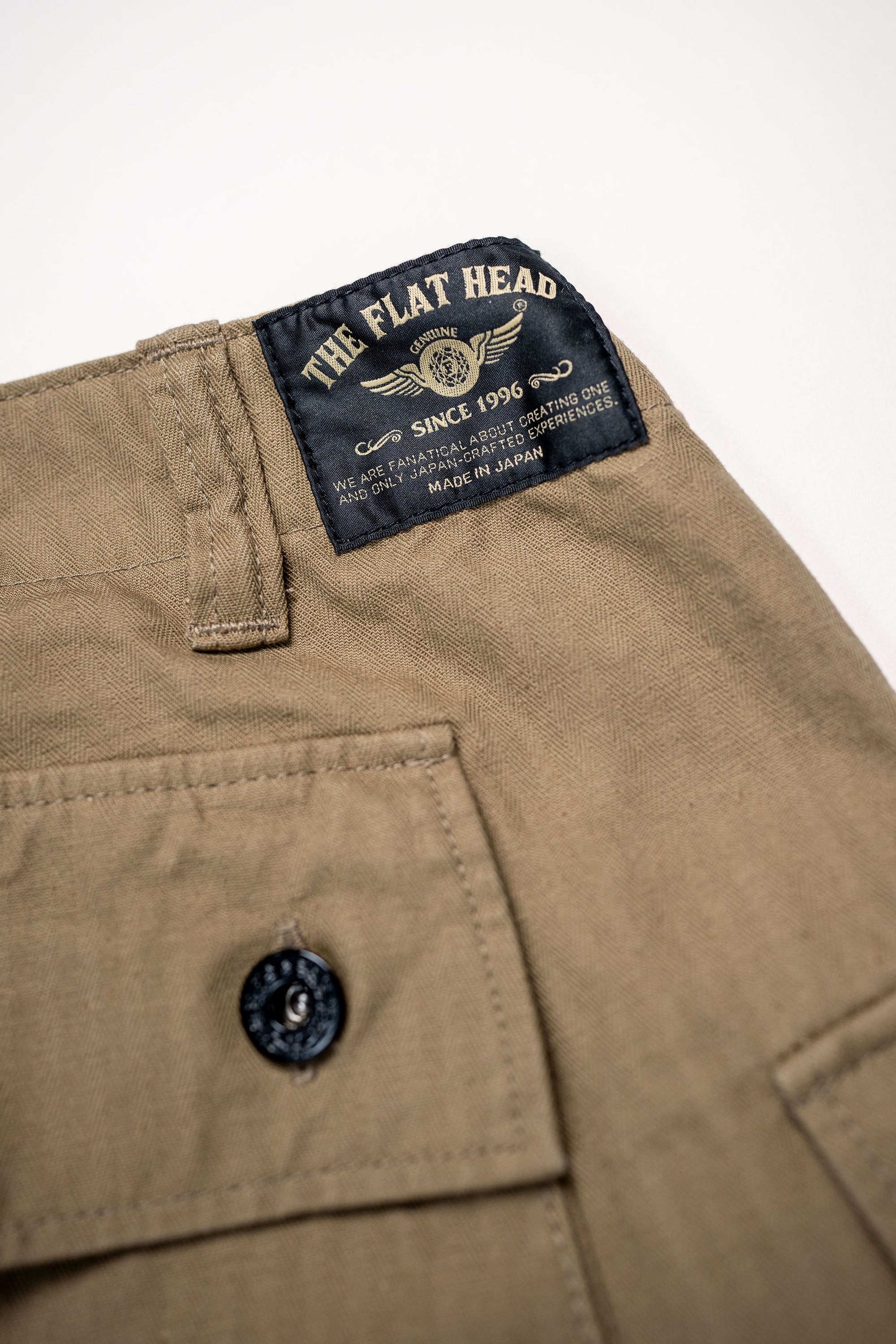 The Flat Head FN-PA-C012 Monkey Pants - Beige