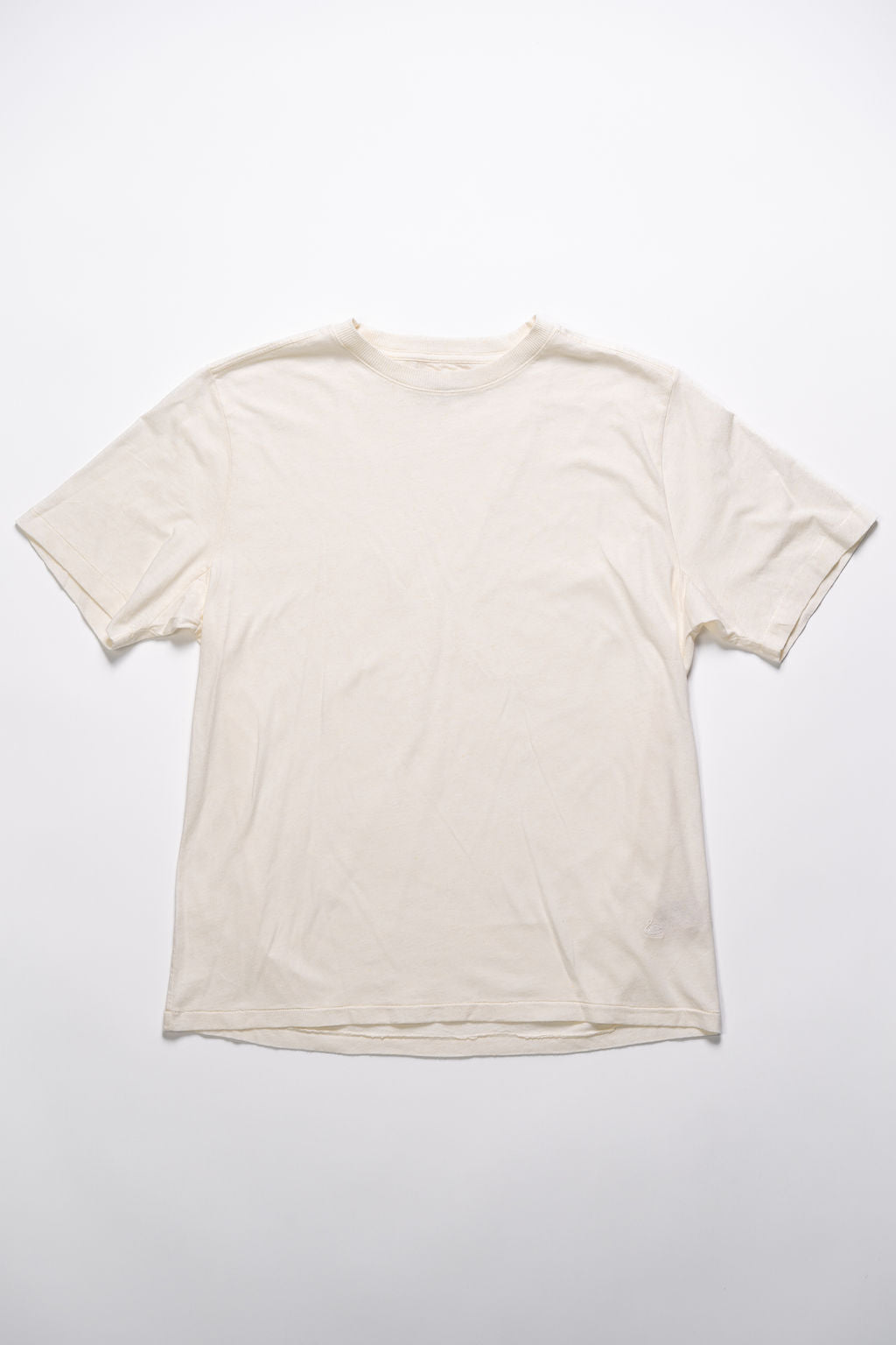 Merz b. Schwanen HPT01 Relaxed Fit T-shirt 5.4OZ Cotton-Hemp - White