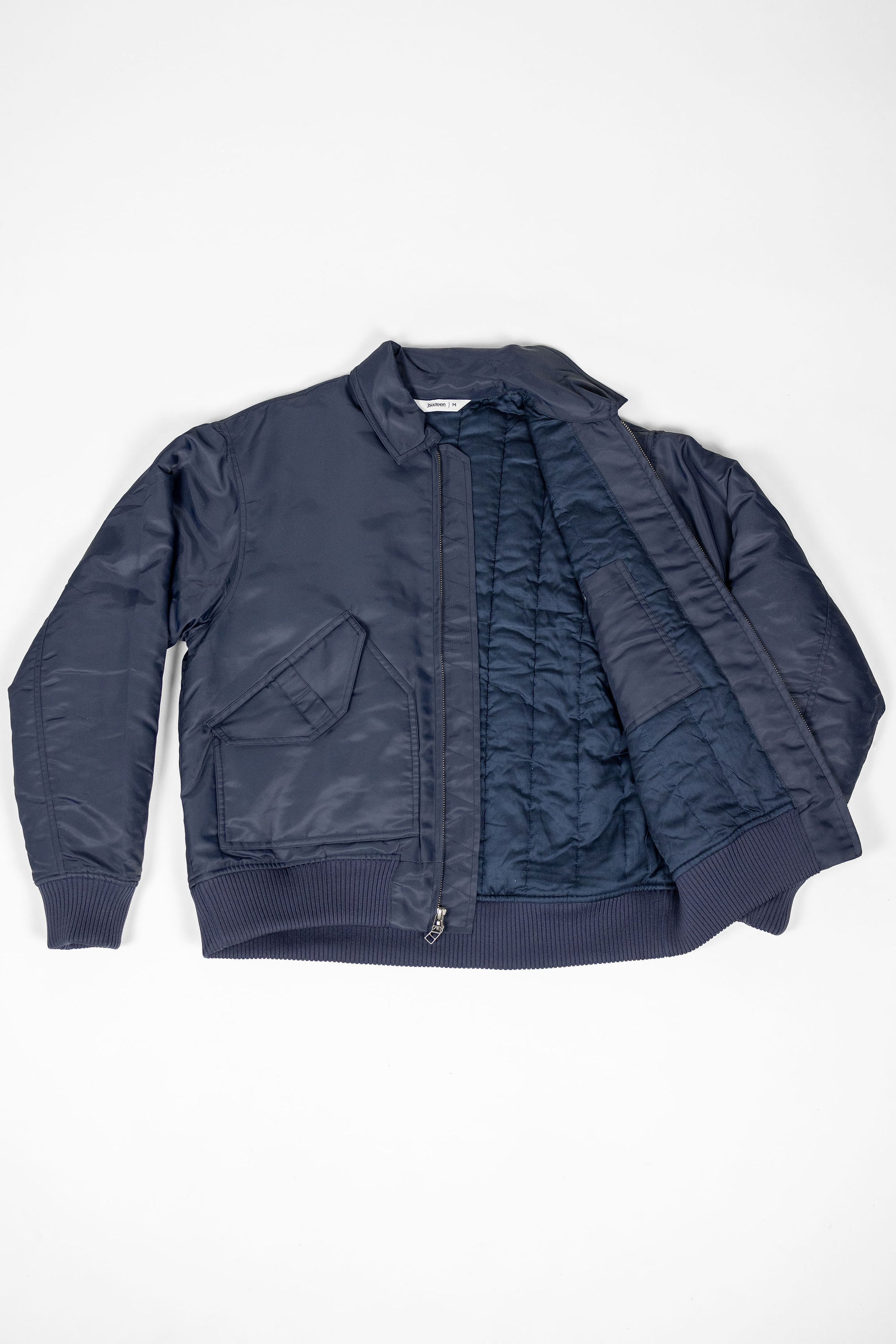 3sixteen CWU Flight Jacket - Blue Aviator Satin