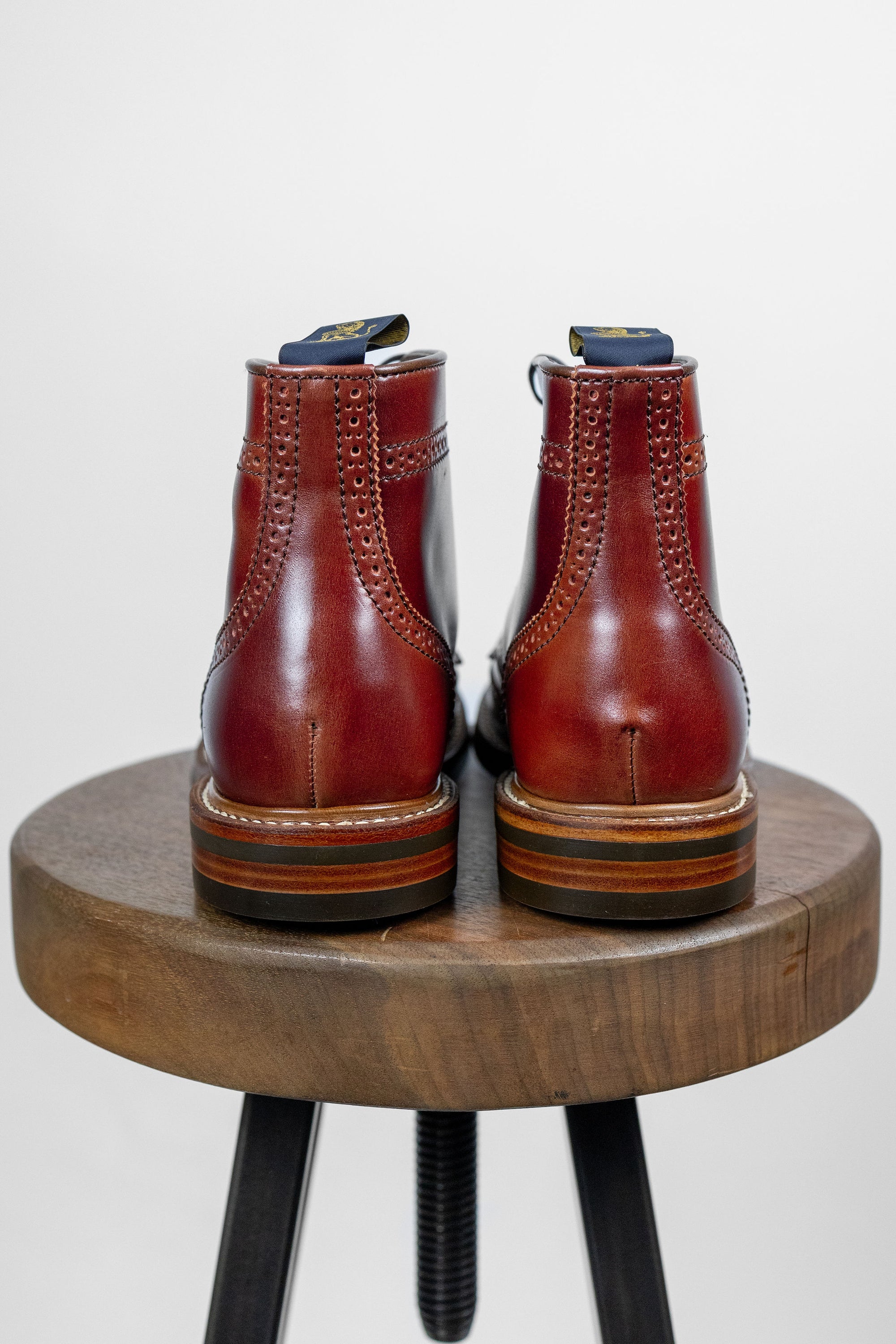 John Lofgren Glover Brogues - Shinki Hikaku Shell Cordovan Red Brown