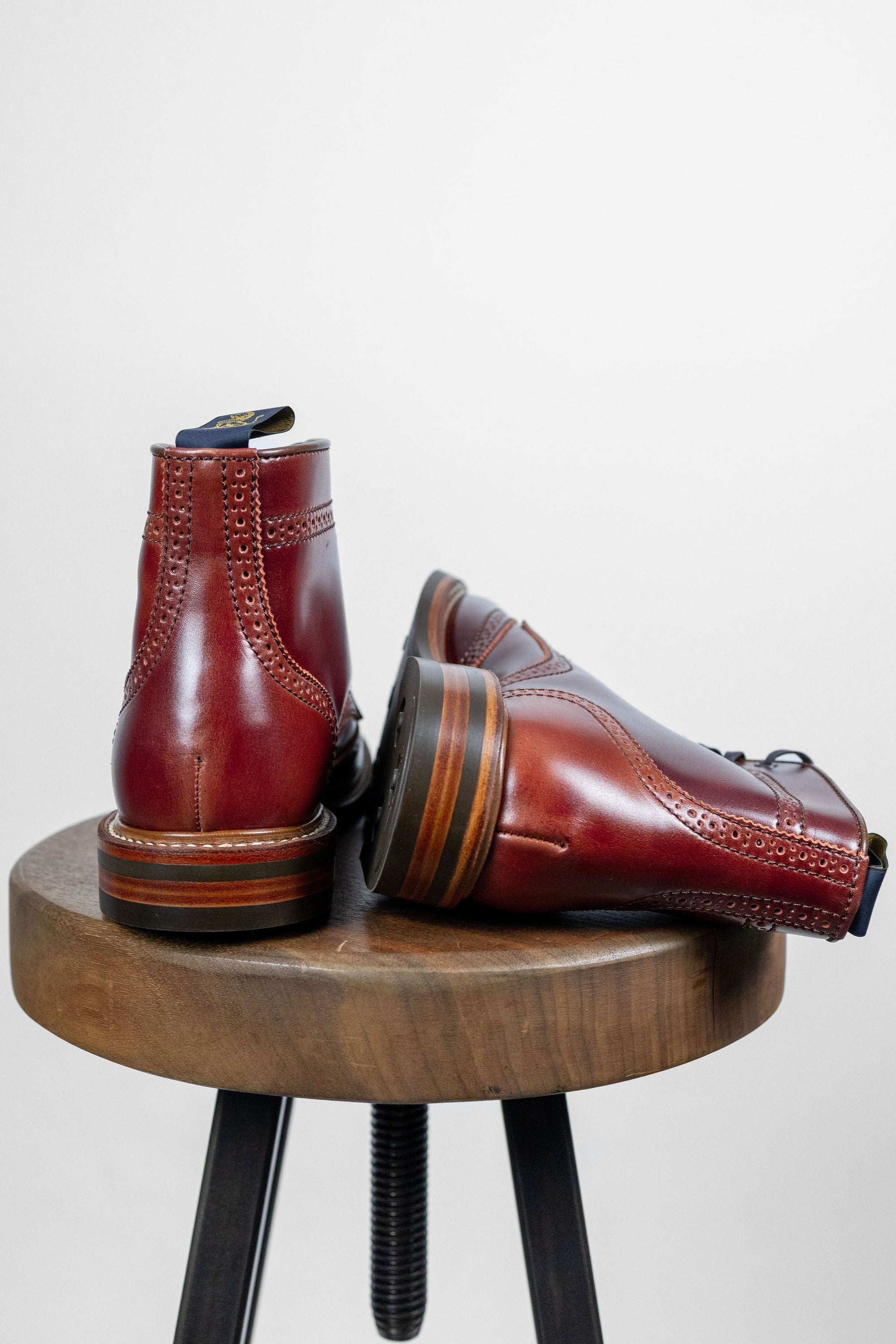 John Lofgren Glover Brogues - Shinki Hikaku Shell Cordovan Red Brown