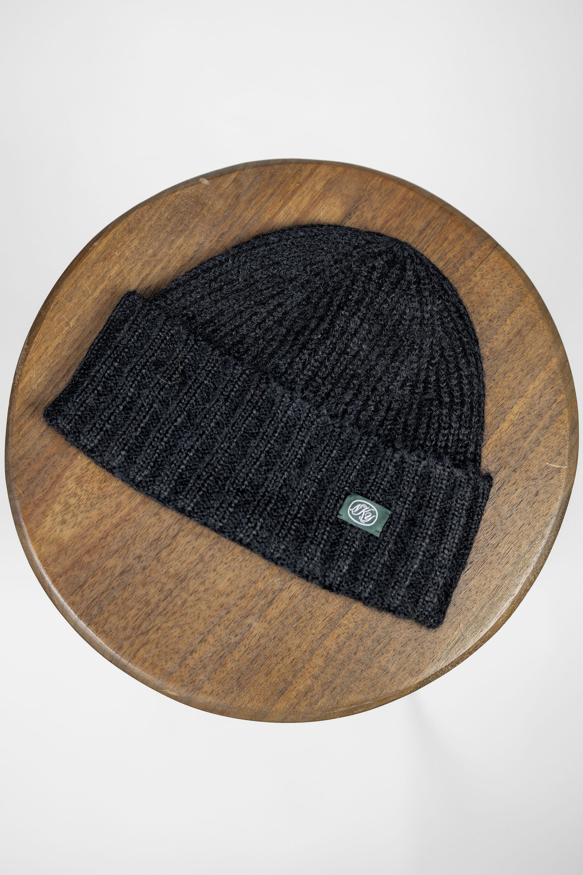 Knickerbocker Bud Alpaca Knit Cap - Black