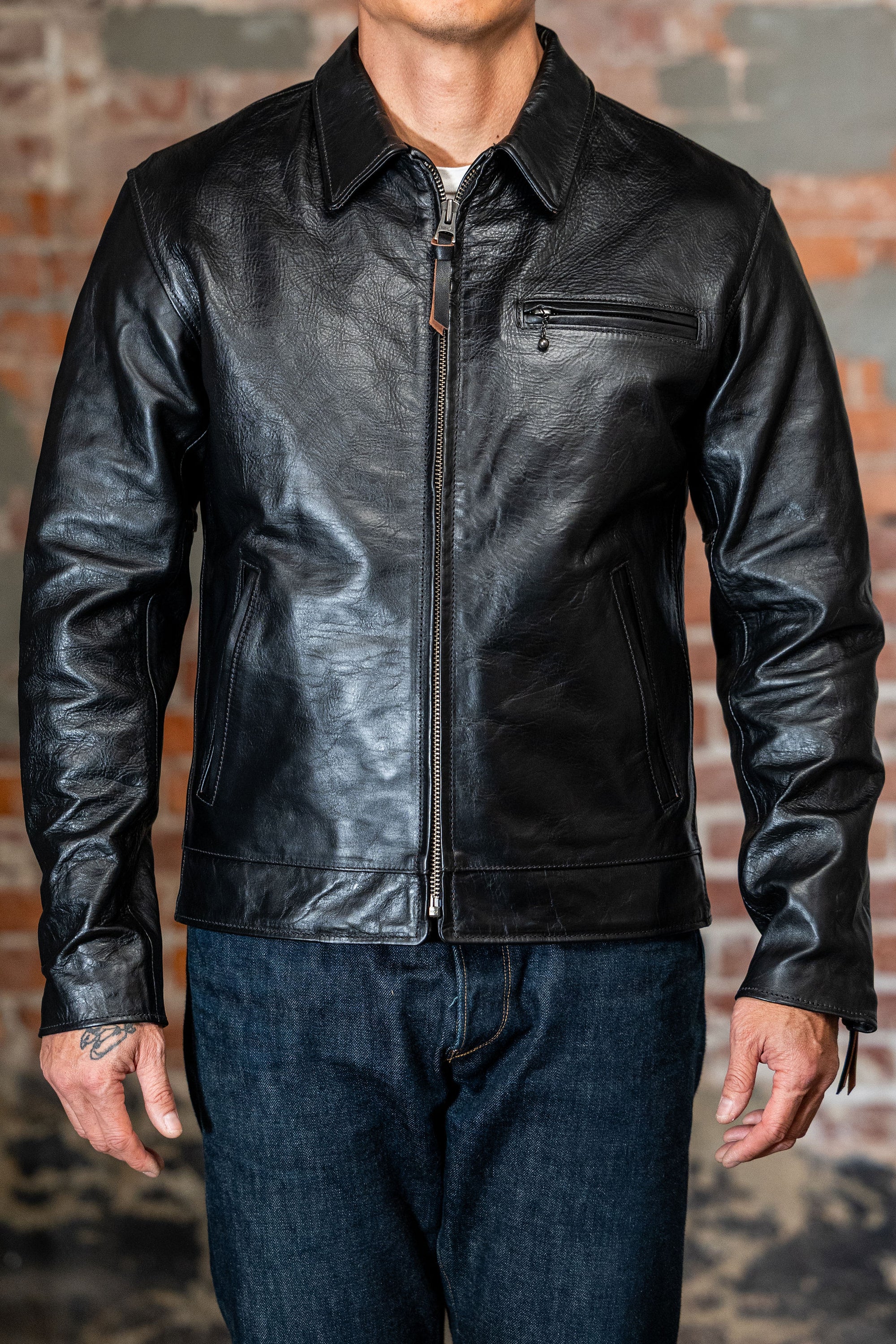 Simmons Bilt x Franklin & Poe Citywide - Japanese Black Teacore Horsehide