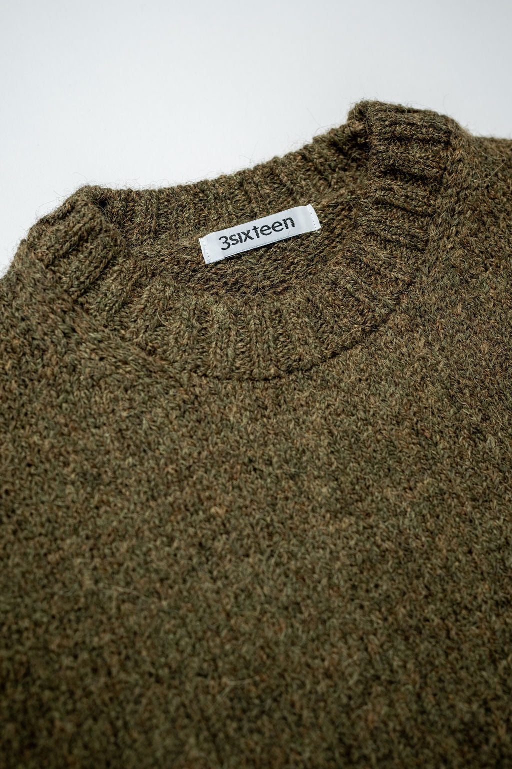 3sixteen Alpaca Crewneck - Forest