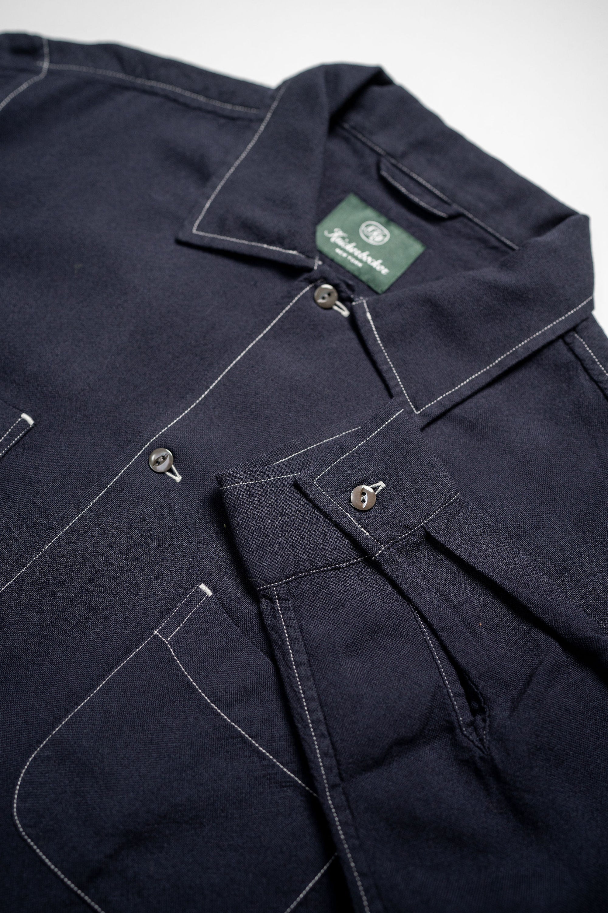 Knickerbocker Murray Modal & Merino Shirt - Dark Navy