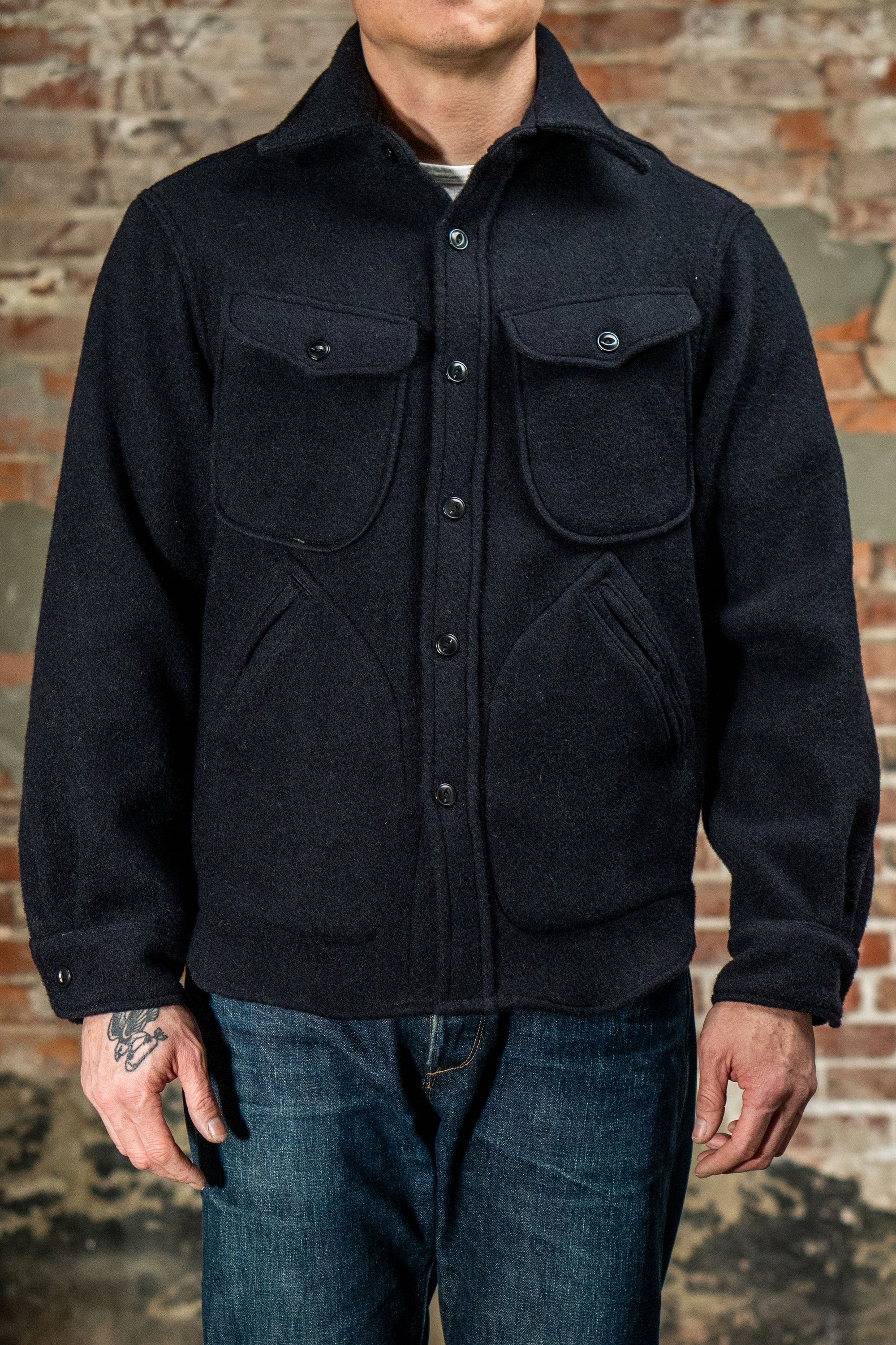 Freenote Cloth Mendon - Navy Wool