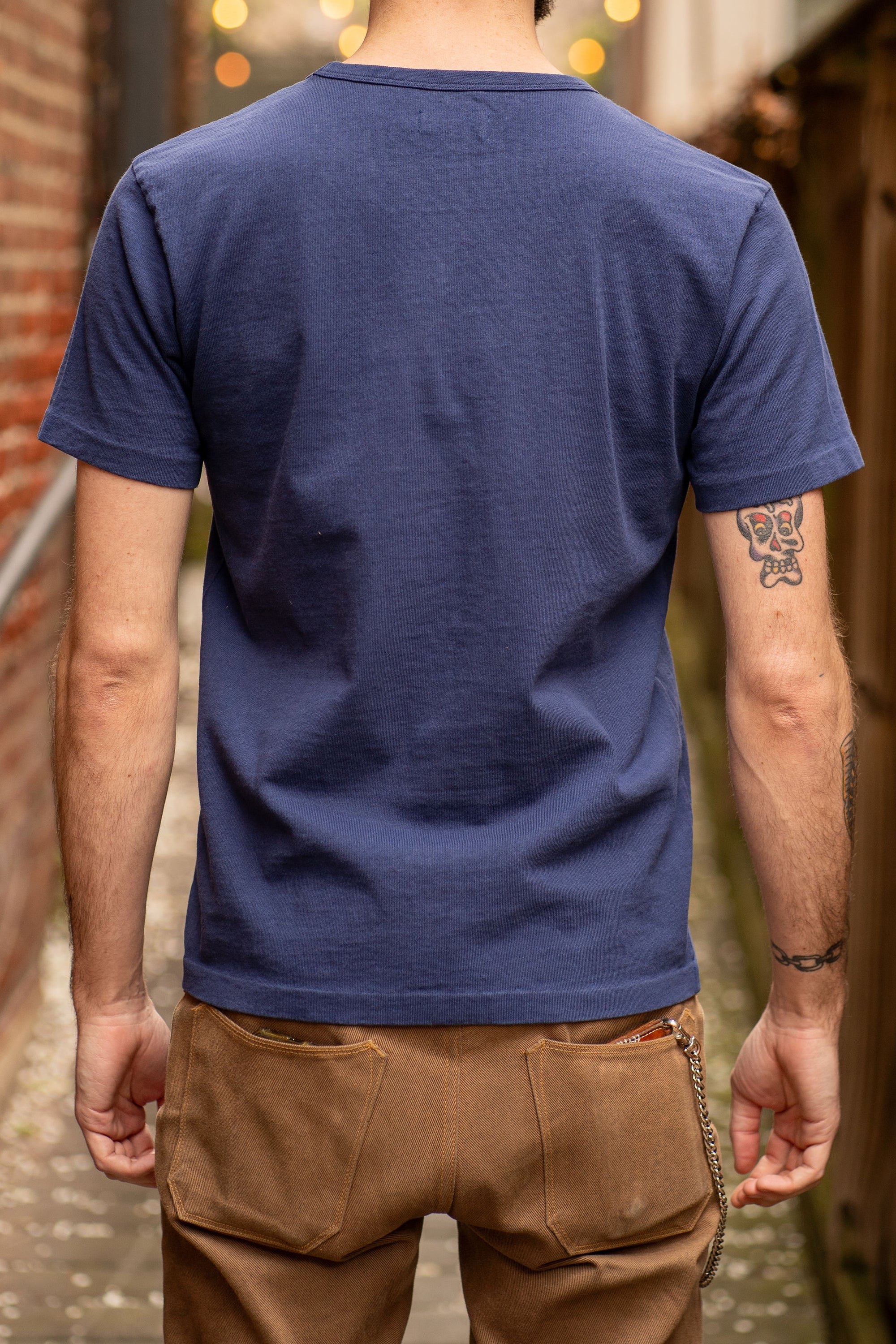 Freenote Cloth 13oz Pocket T-Shirt - Navy