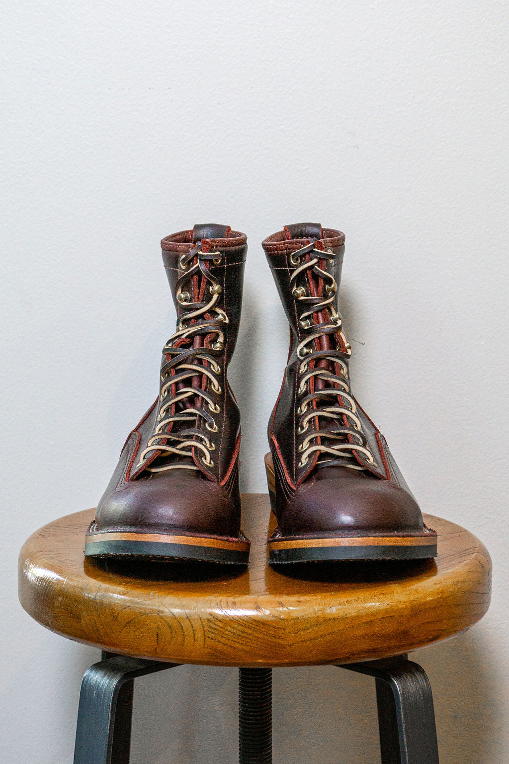Wesco Boots Jobmaster - 8" Burgundy Lace to Toe