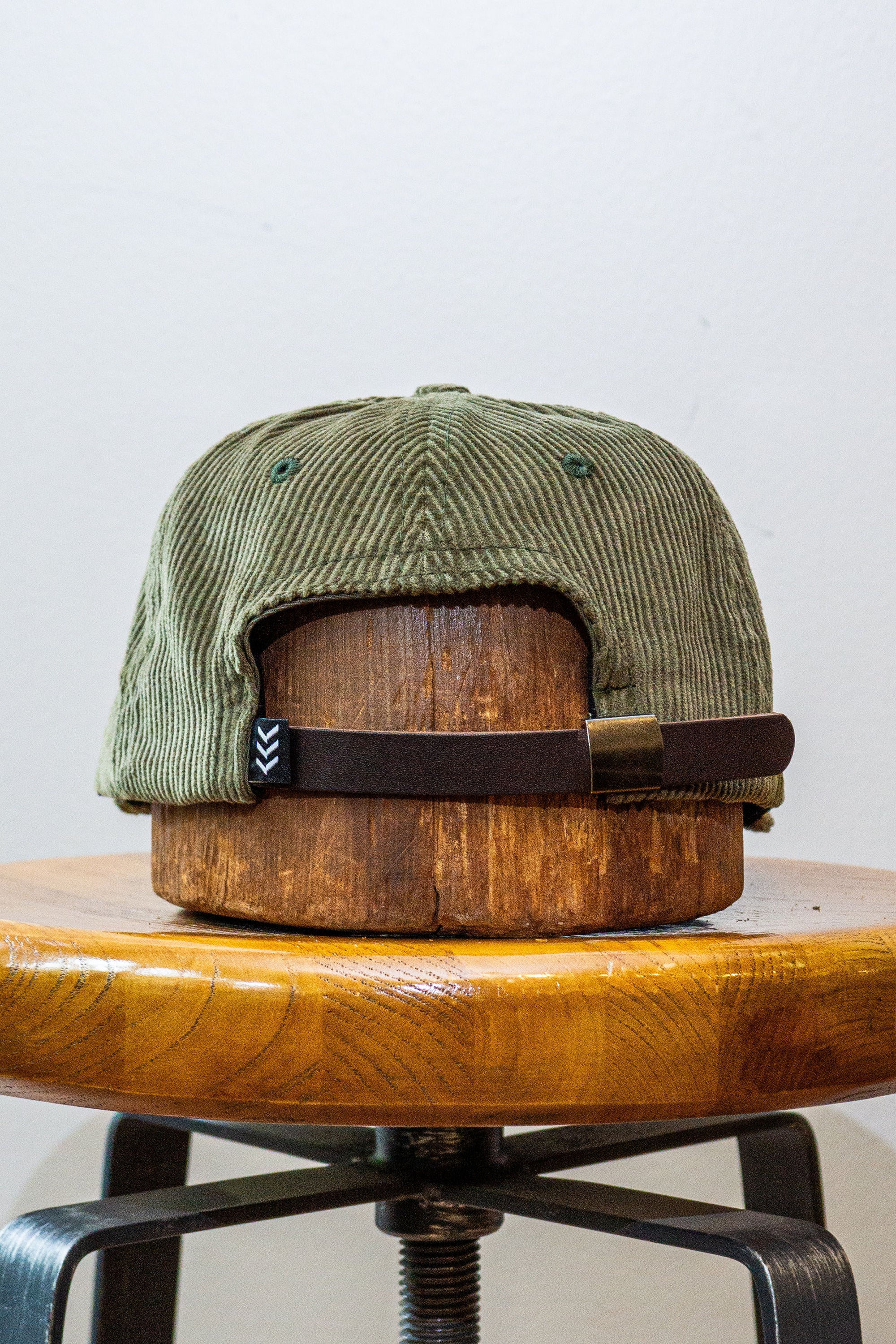 Franklin & Poe x Sandlot Goods Chainstitch Embroidered Cord Cap - Olive Corduroy