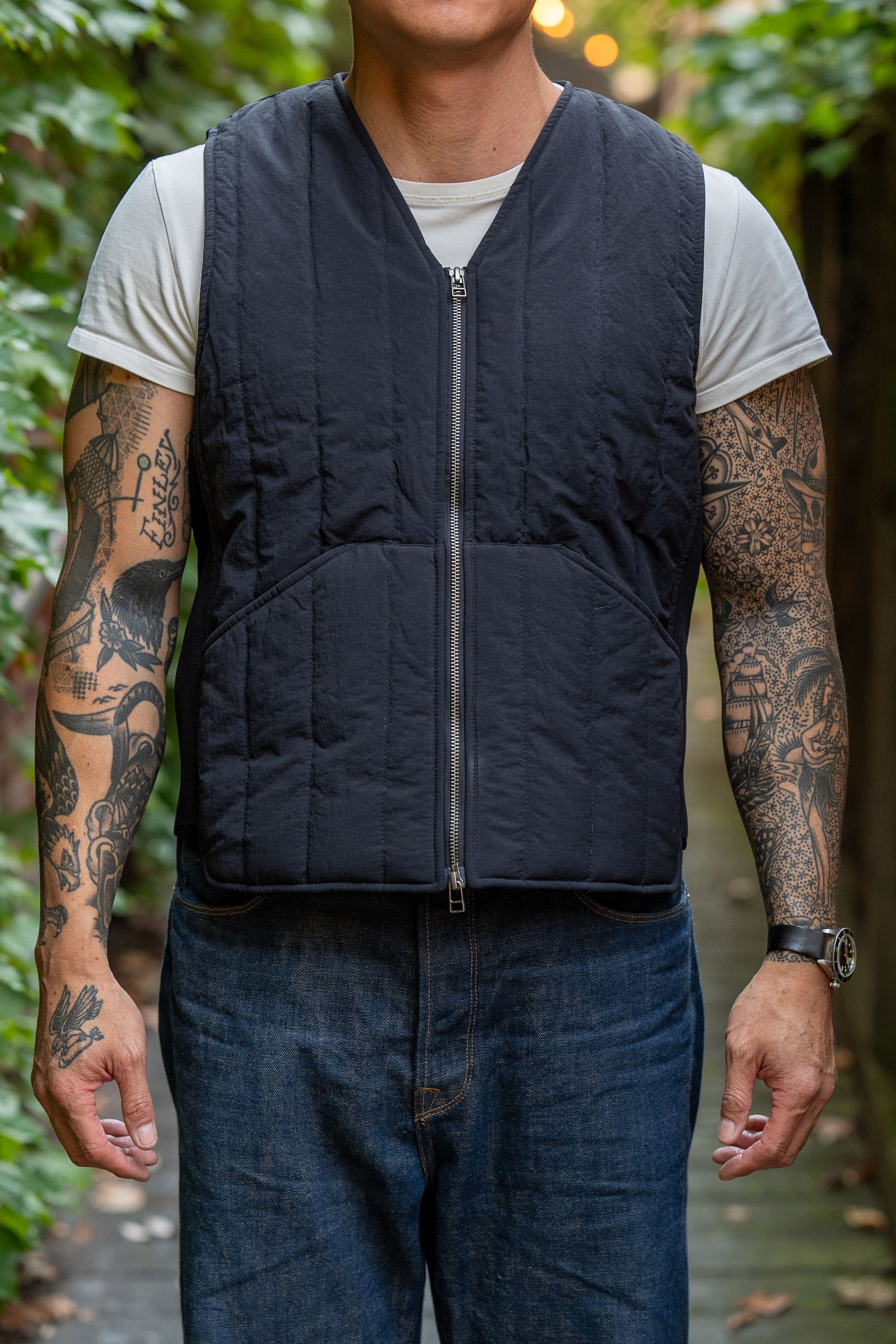 3sixteen Liner Vest - Black Ripstop