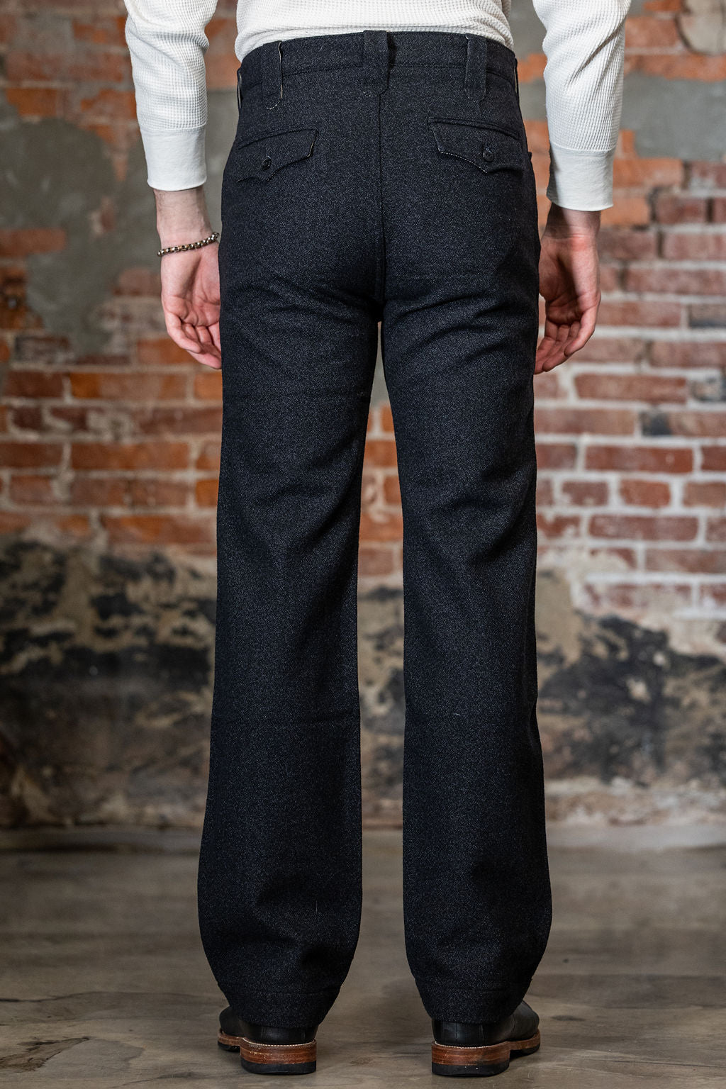 Freenote Cloth Duster Pant - Black Wool