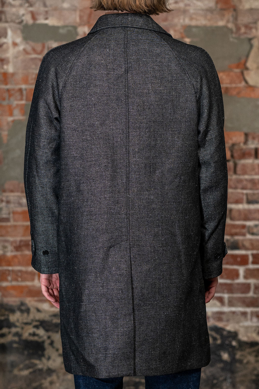 Knickerbocker Hudson Shetland Overcoat - Black Pepper Wool & Linen