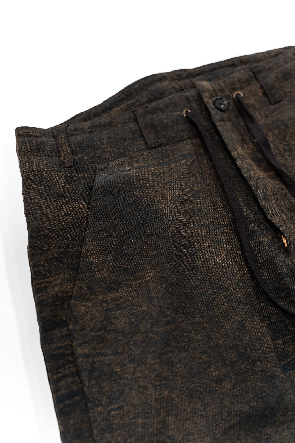 Indi + Ash Raka Pant - Iron Organic Cotton Millwoven Stone Enzyme Canvas
