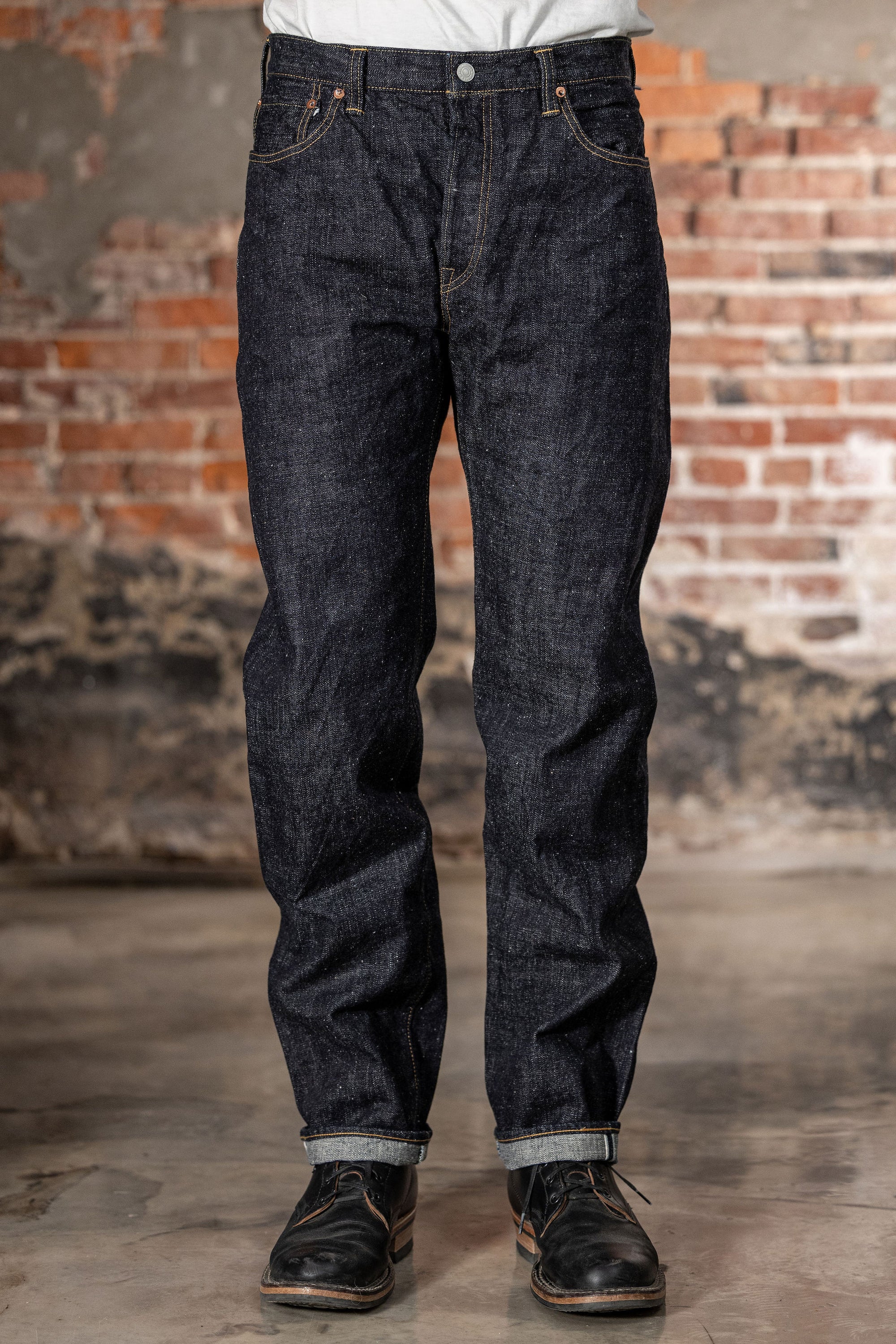 Omoto Denim 0611 15.5oz Nep Denim Relaxed Fit - Indigo One-Washed