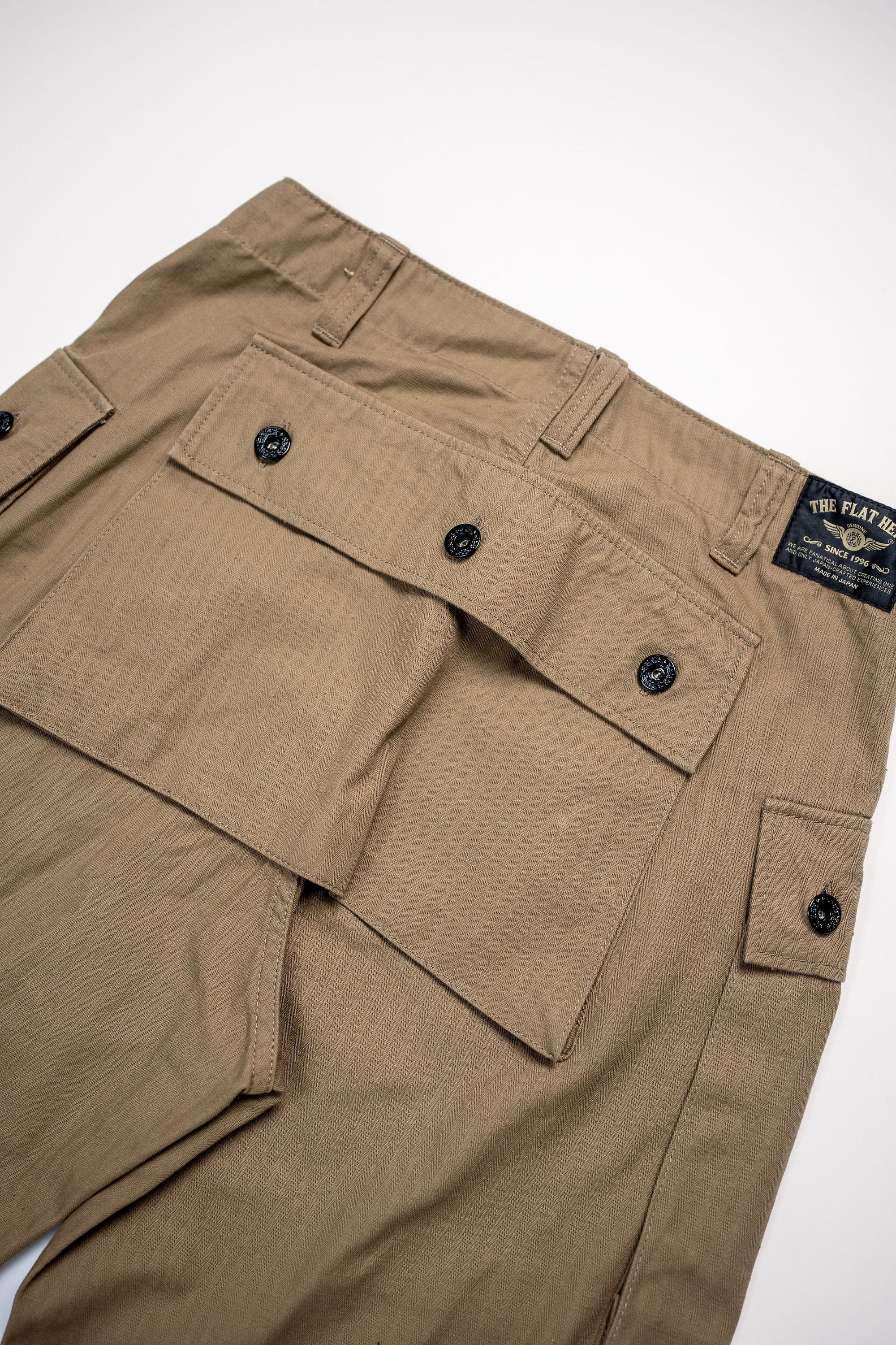 The Flat Head FN-PA-C012 Monkey Pants - Beige