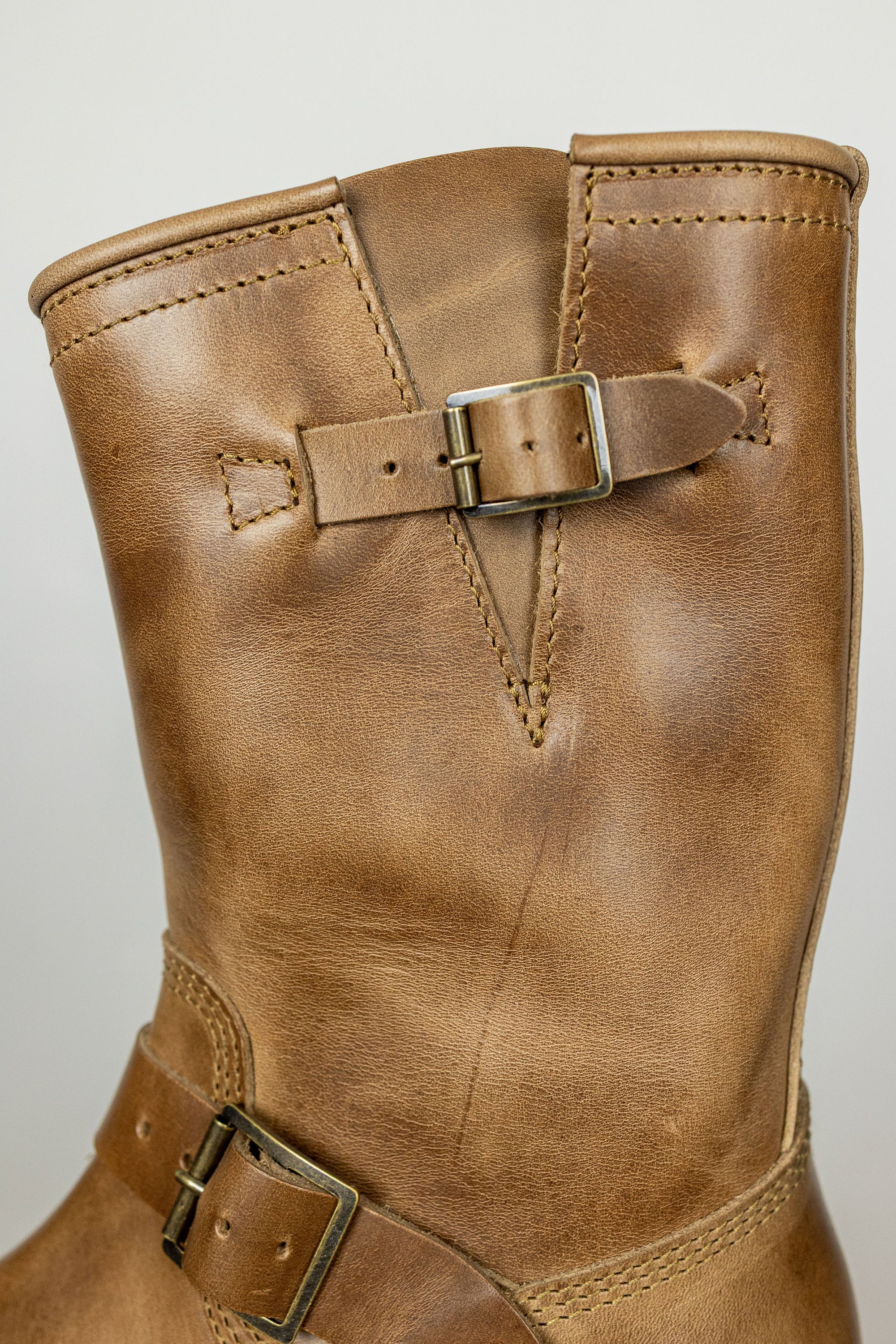 (Pre-Order SS26) John Lofgren Wabash Engineer Boots - Horween CXL Natural