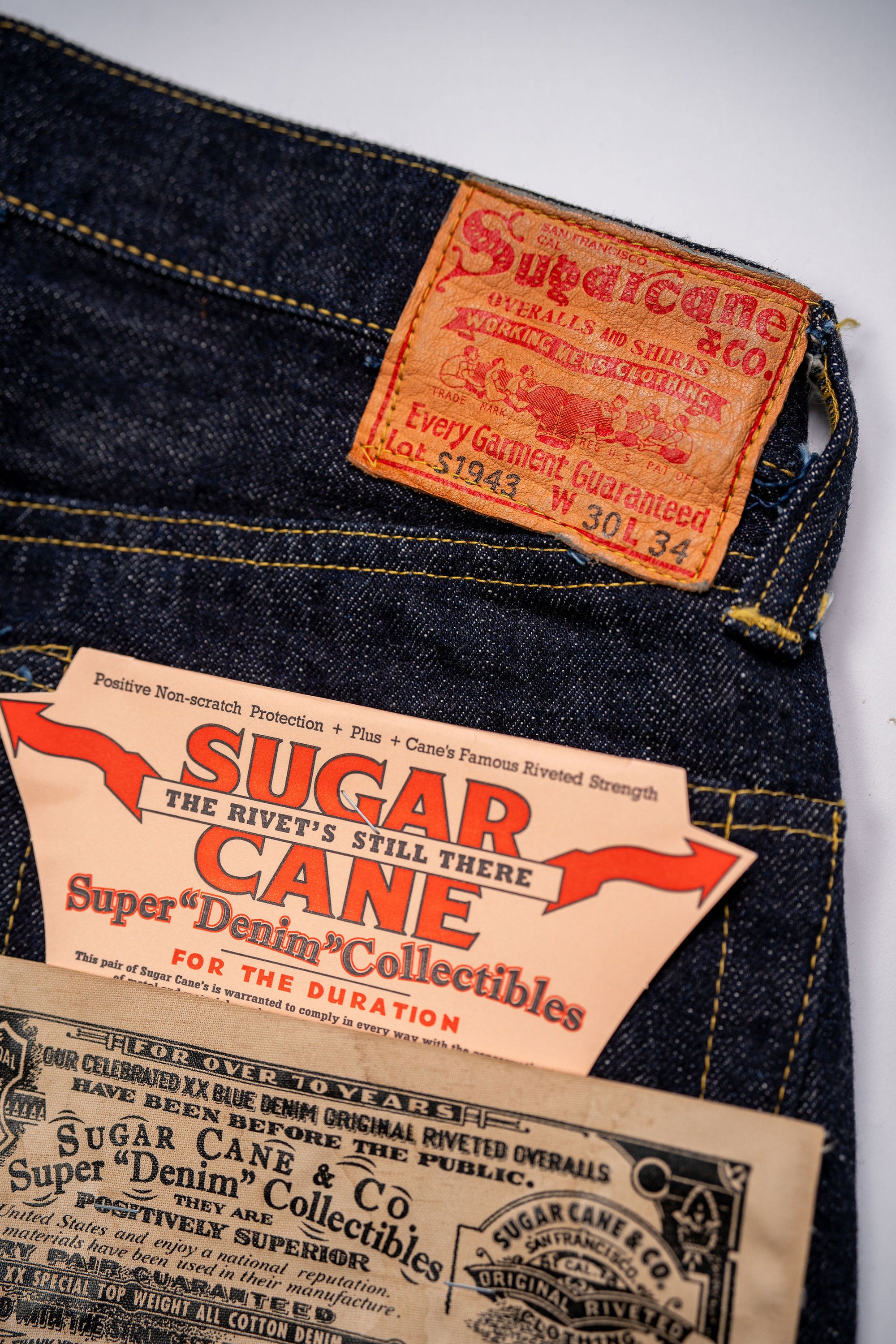 Sugar Cane 1943 Model - Super "Denim" Collectibles #09 13.5oz Blue Denim