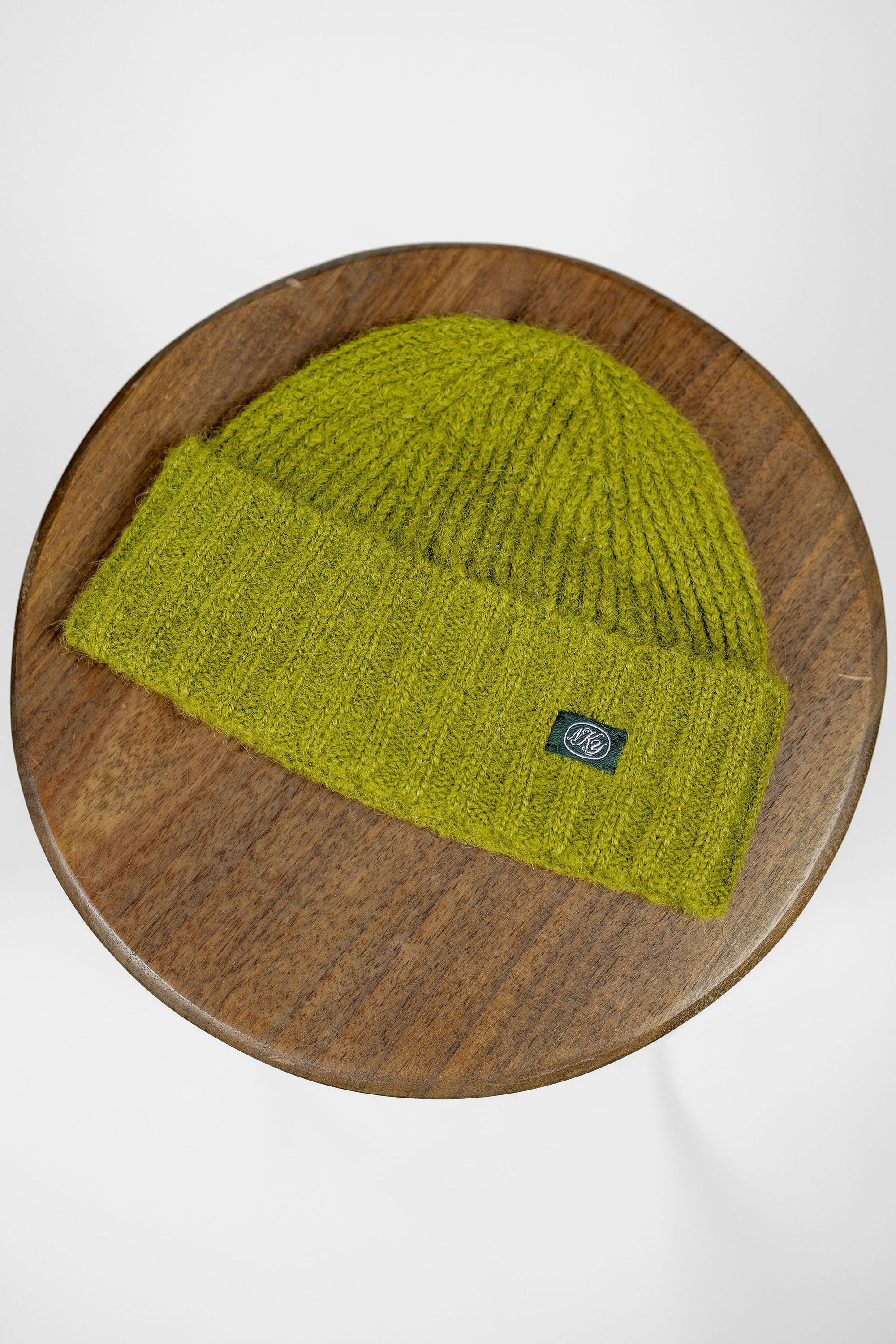 Knickerbocker Bud Alpaca Knit Cap - Chartreuse