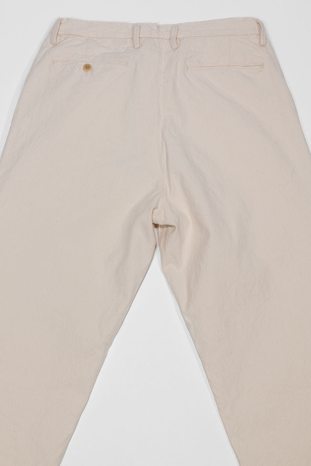 Seuvas 10oz Canvas 2-Tuck Trousers (Long) - Natural