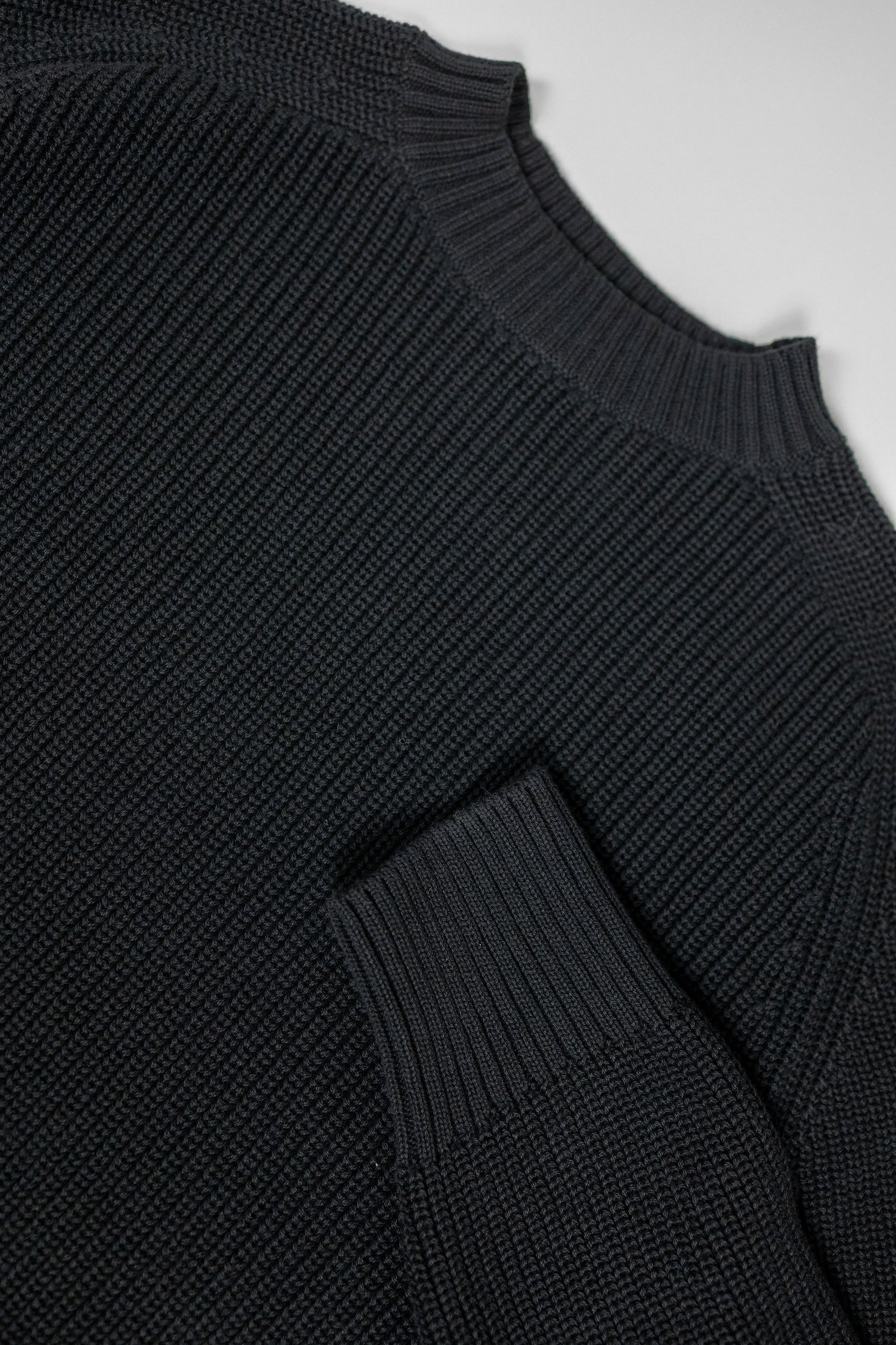3sixteen Cotton Crewneck Sweater - Black