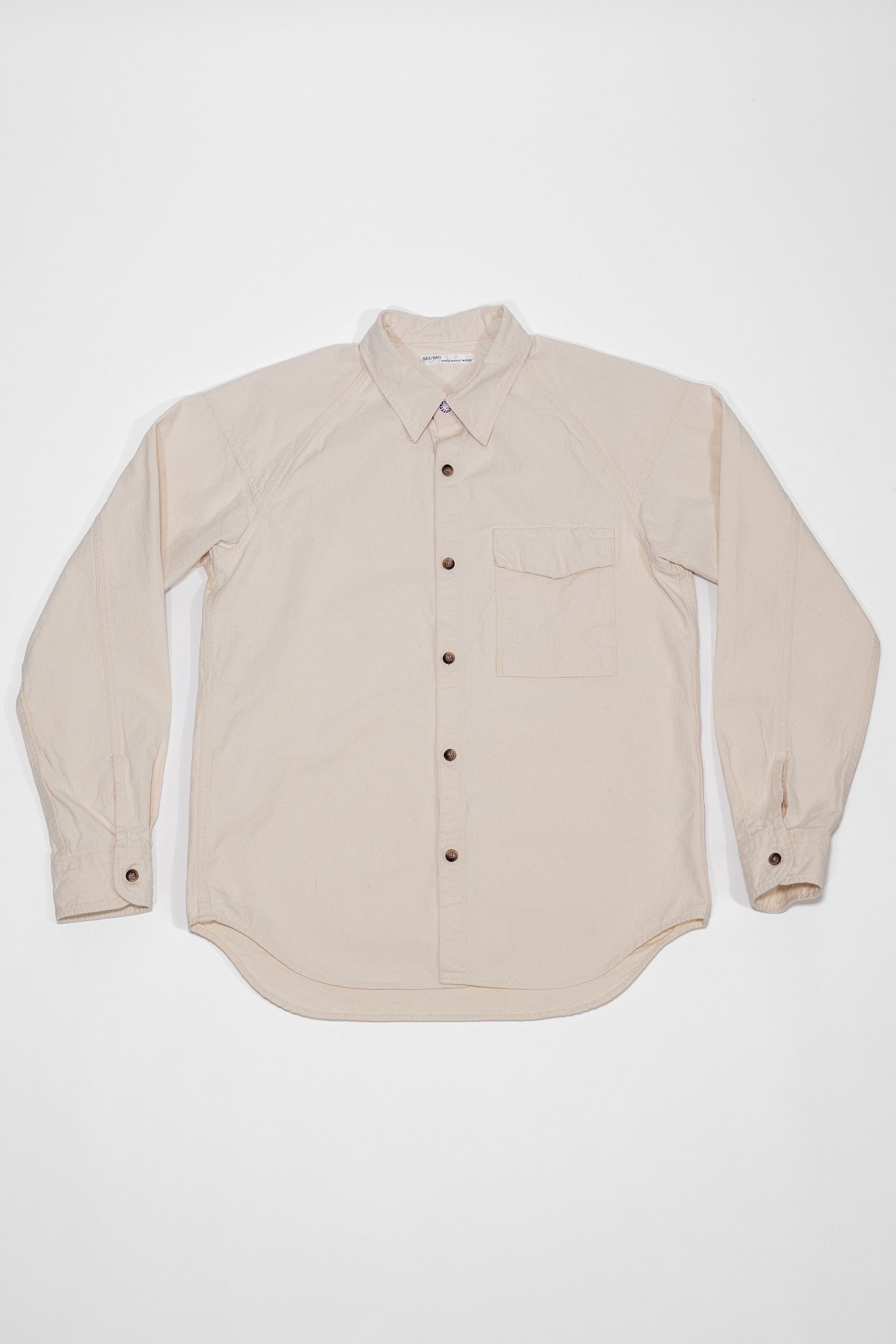 Seuvas 8oz Canvas Raglan Shirt - Natural