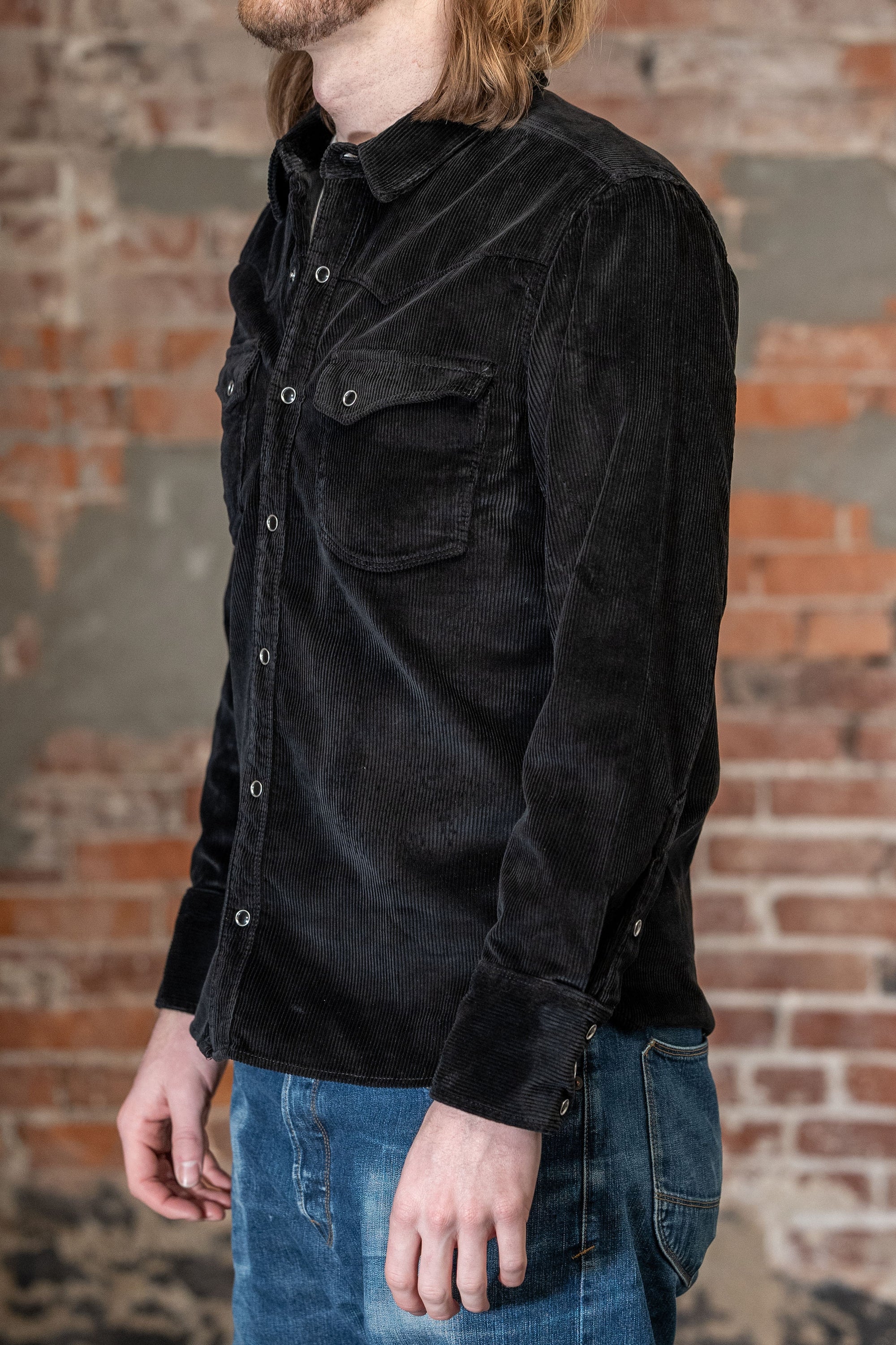 Freenote Cloth Calico - Black Corduroy