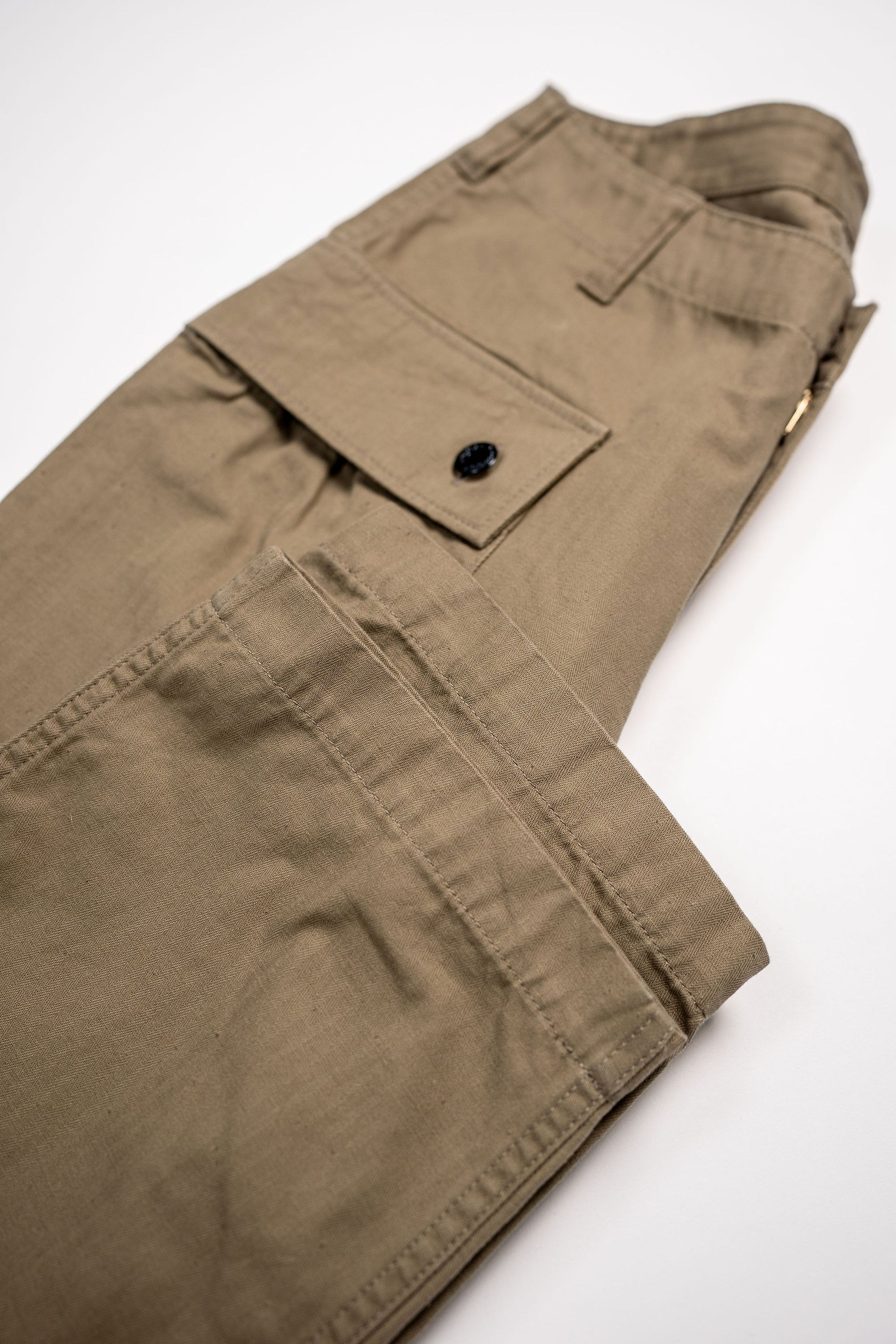 The Flat Head FN-PA-C012 Monkey Pants - Beige