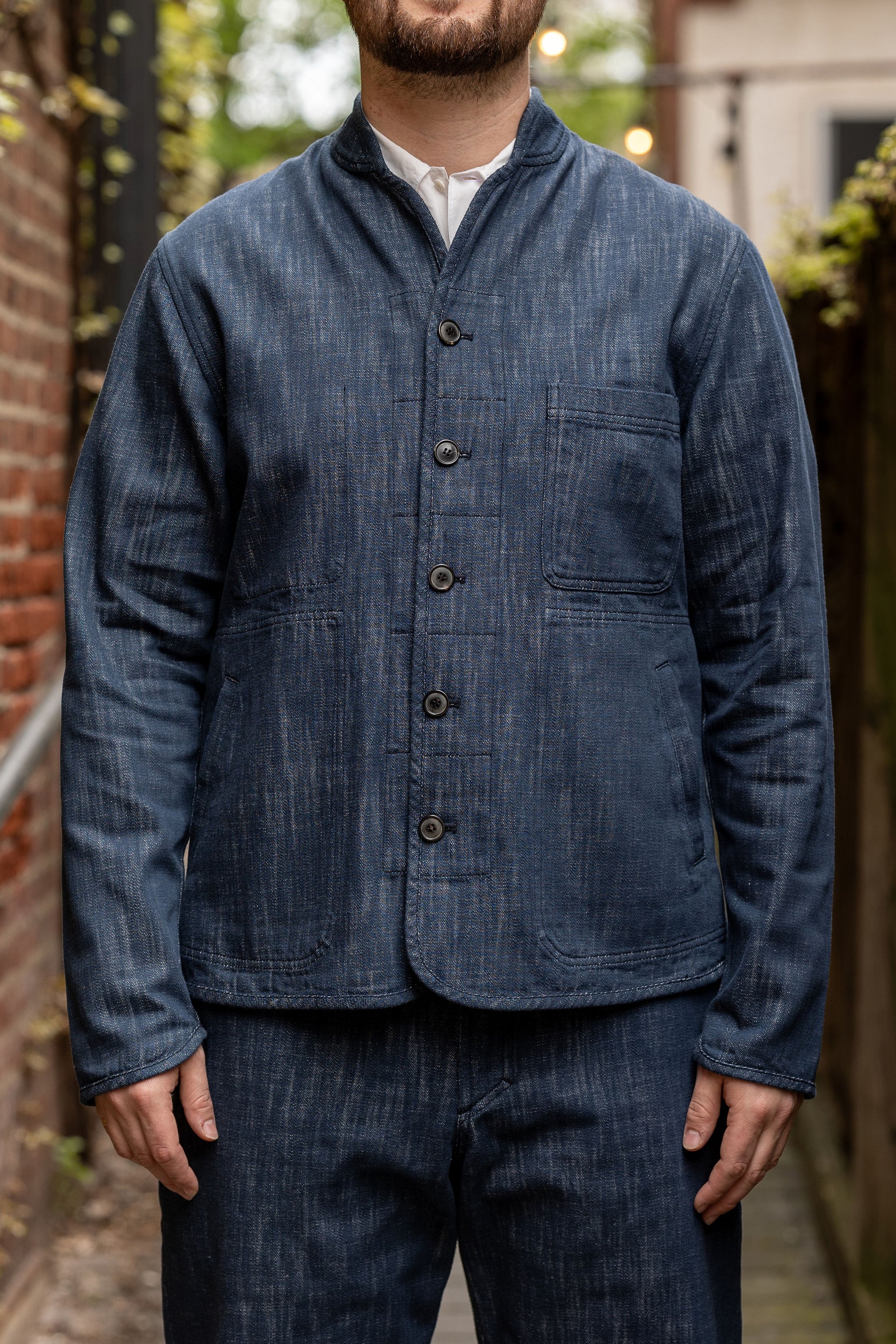 Hansen Garments Erling Work Jacket - Denim Blue