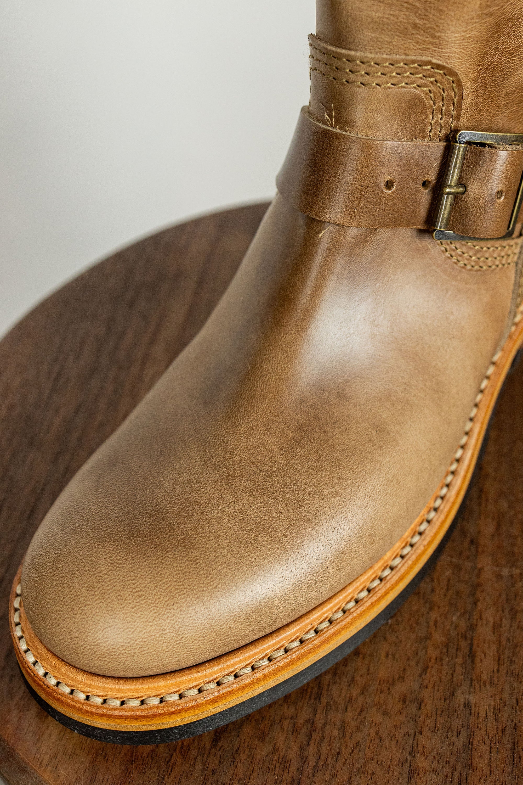 (Pre-Order SS26) John Lofgren Wabash Engineer Boots - Horween CXL Natural