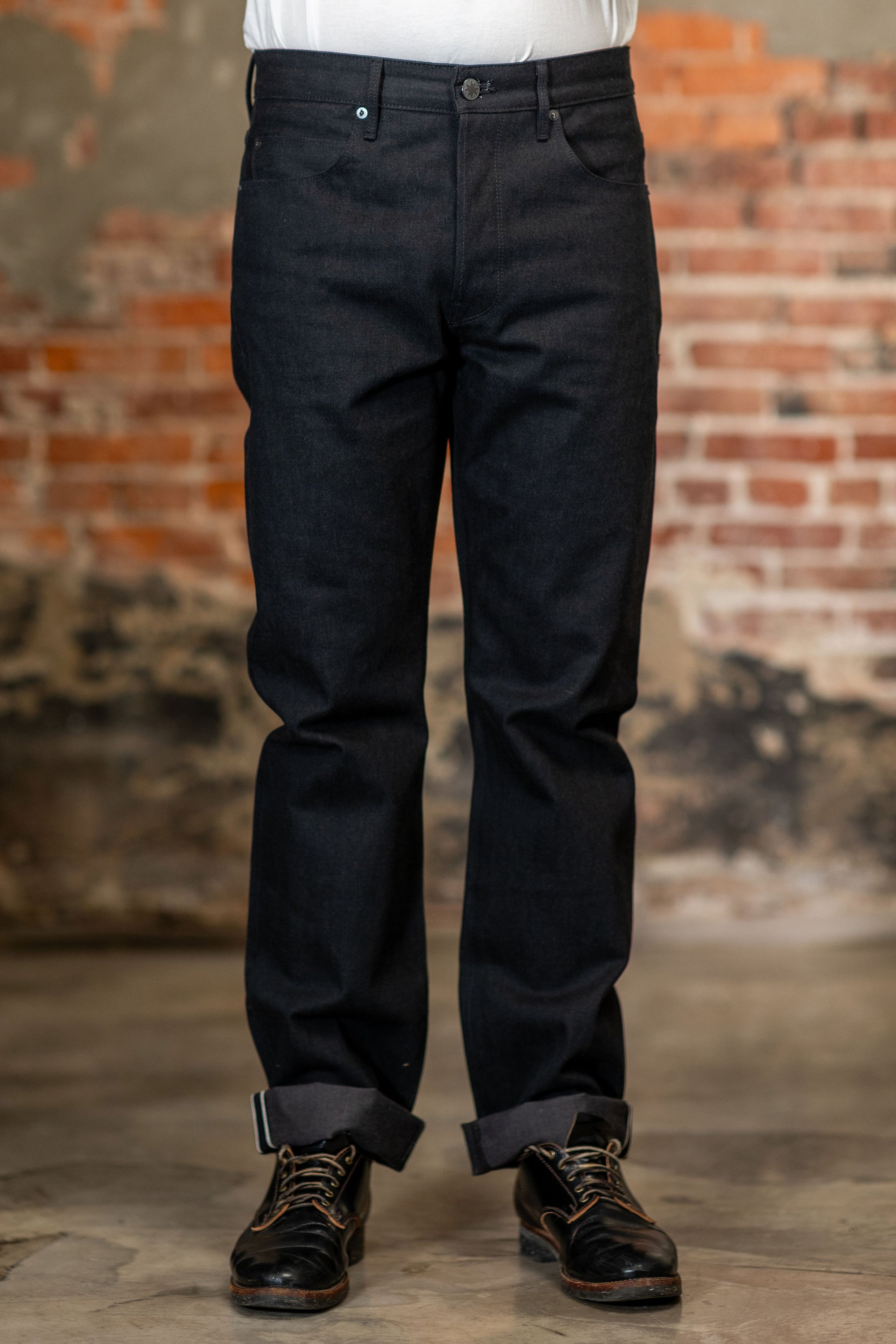 Freenote Cloth Belford - 14oz Black Grey Denim