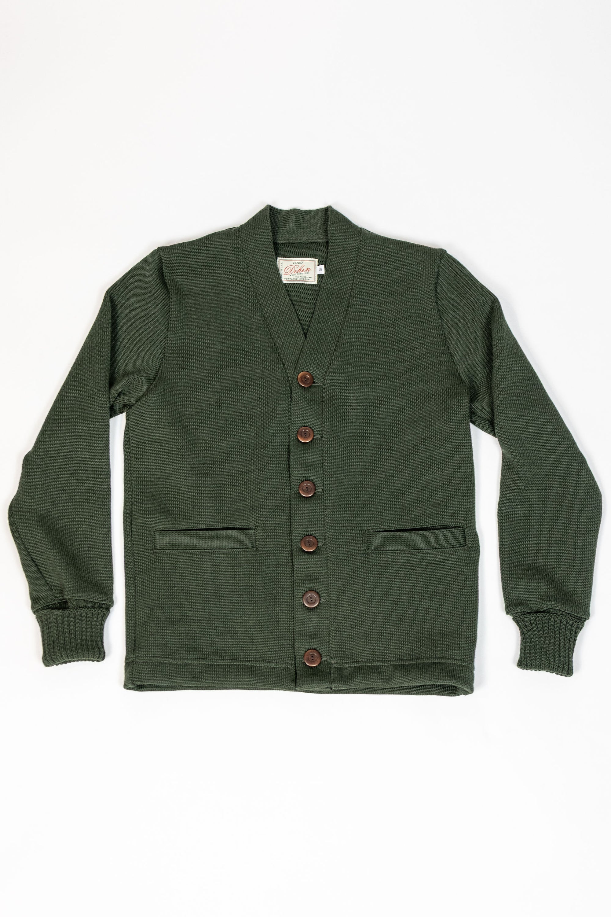 Dehen 1920 Classic Cardigan - Spruce
