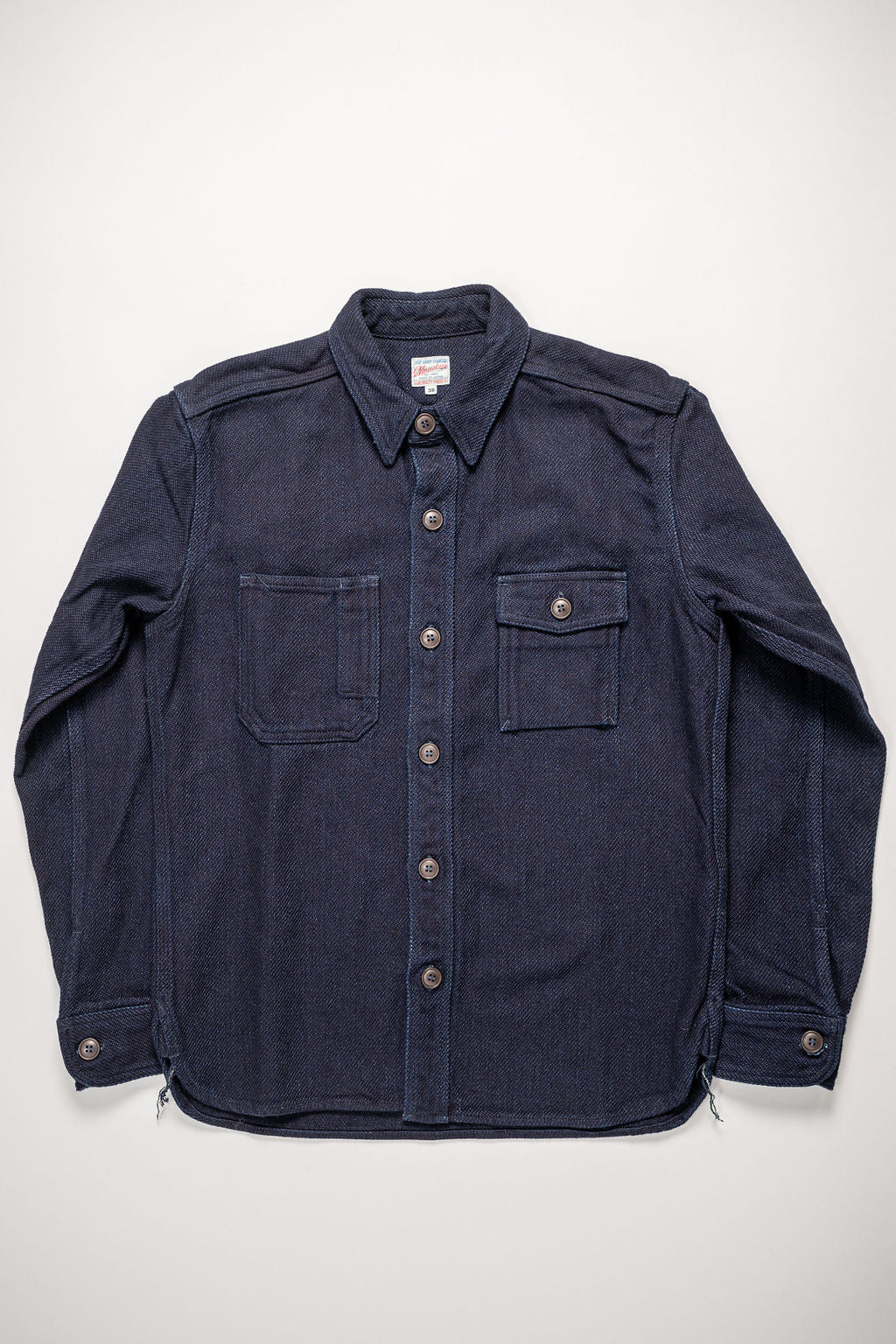 Momotaro MLS1070M23 Heavy Indigo Dobby Shirt - Indigo