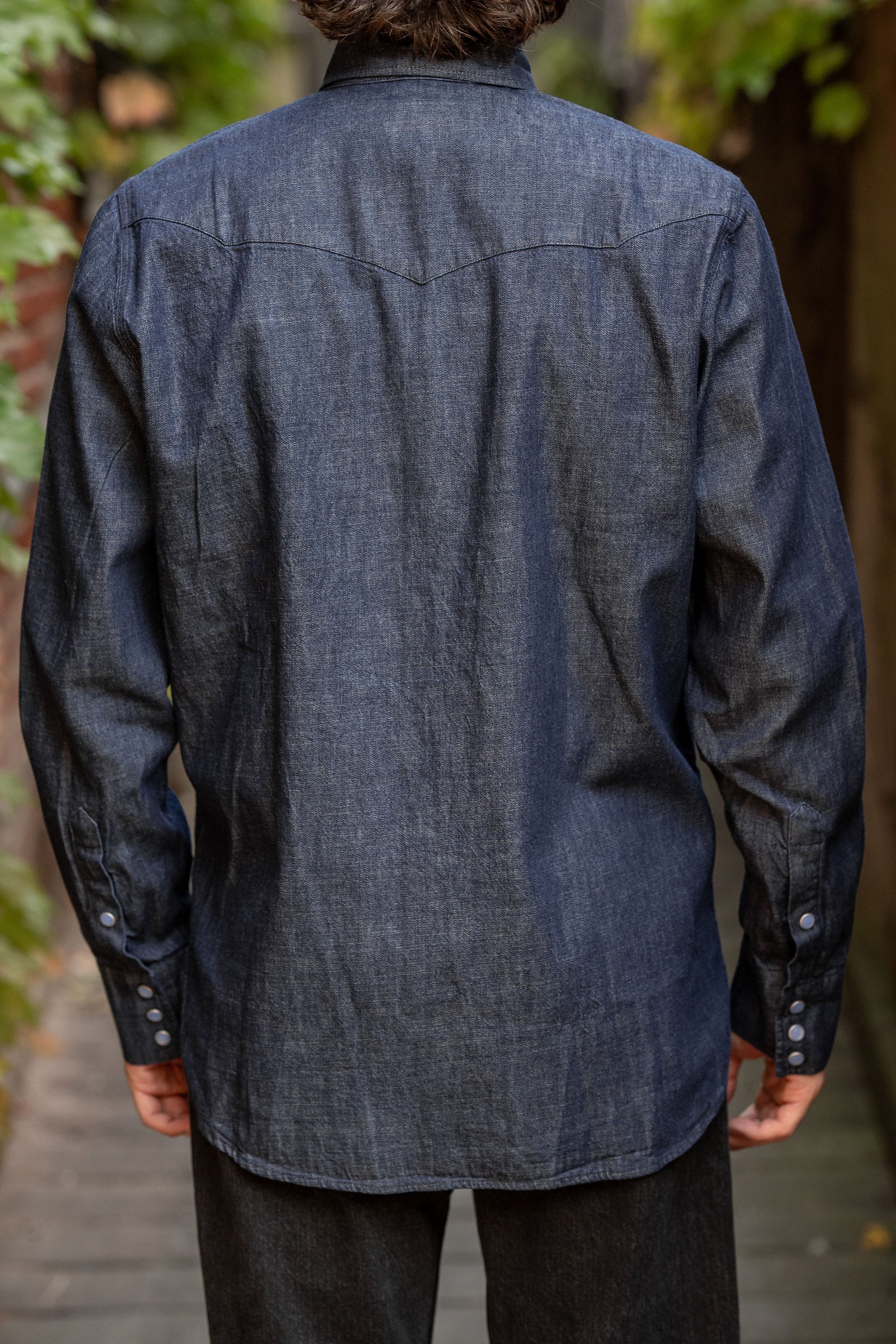 Wythe Denim Pearlsnap Shirt - Rinsed Indigo