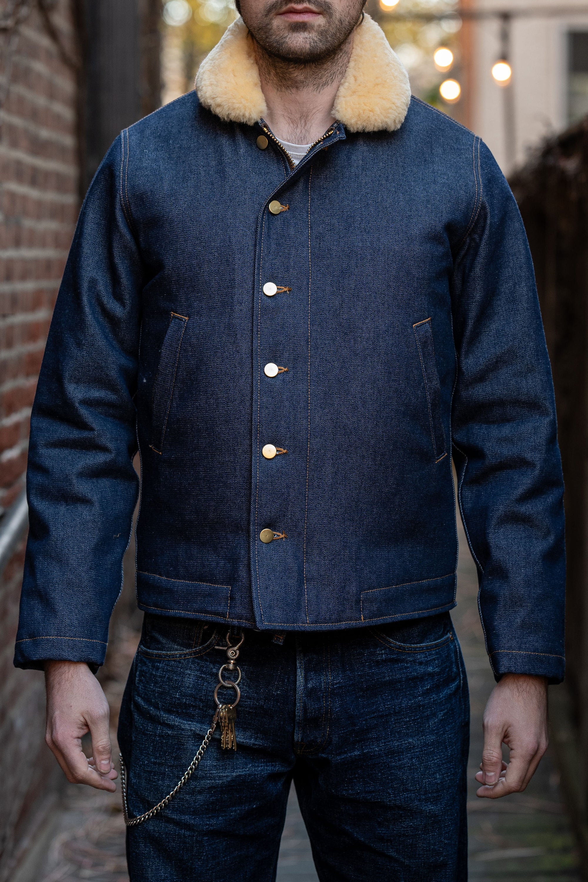 Dehen 1920 N-1 Deck Jacket - Lasso Denim