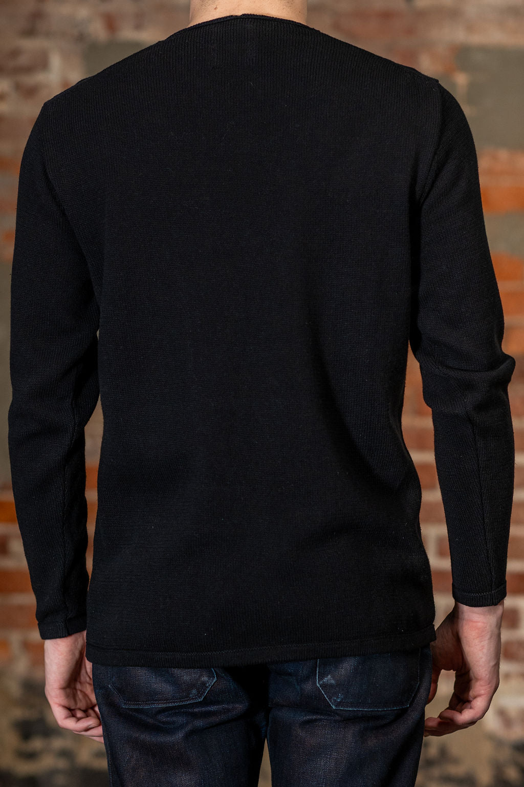 Heimat Textil Harbor Cotton/Linen Sweater - Black