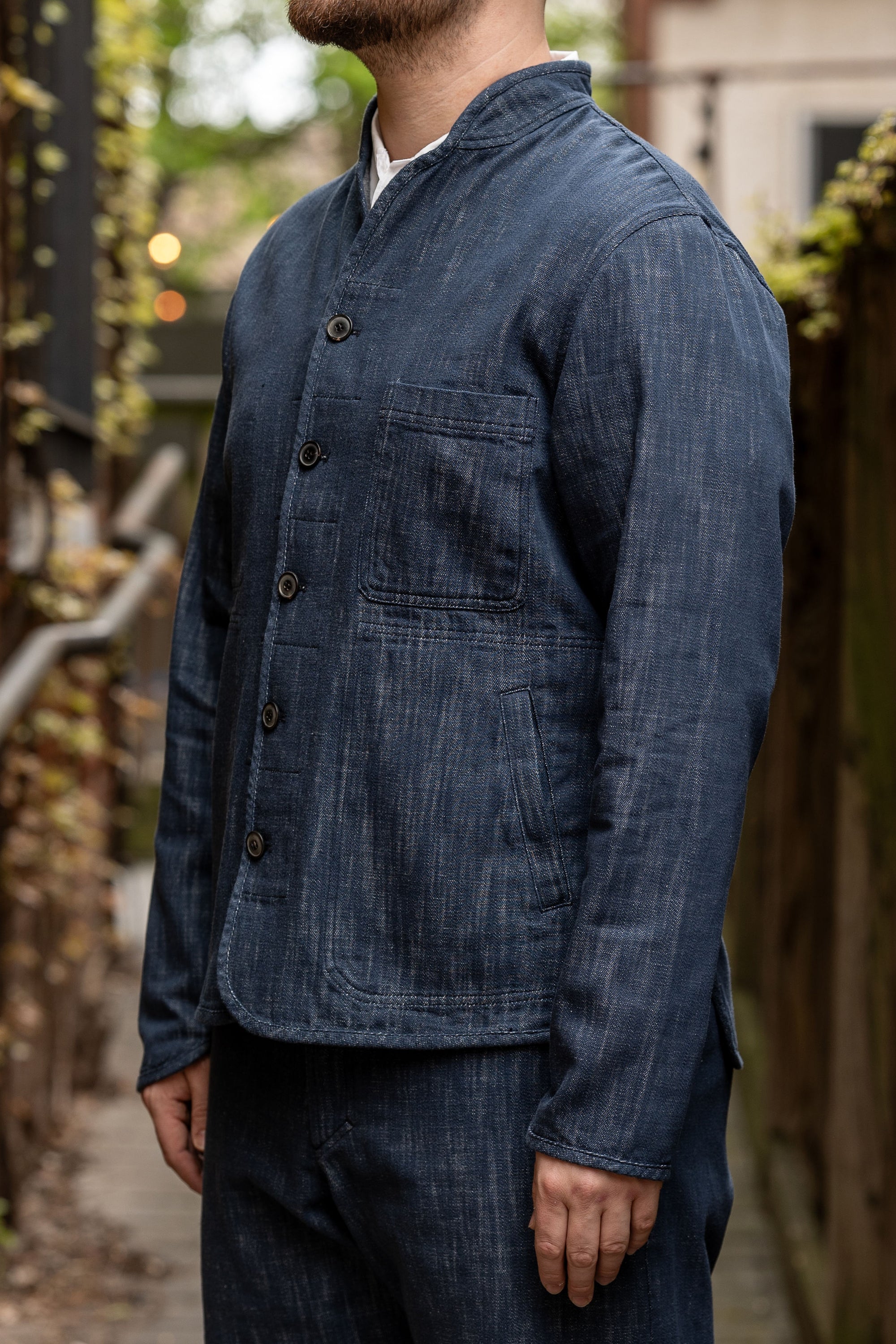 Hansen Garments Erling Work Jacket - Denim Blue