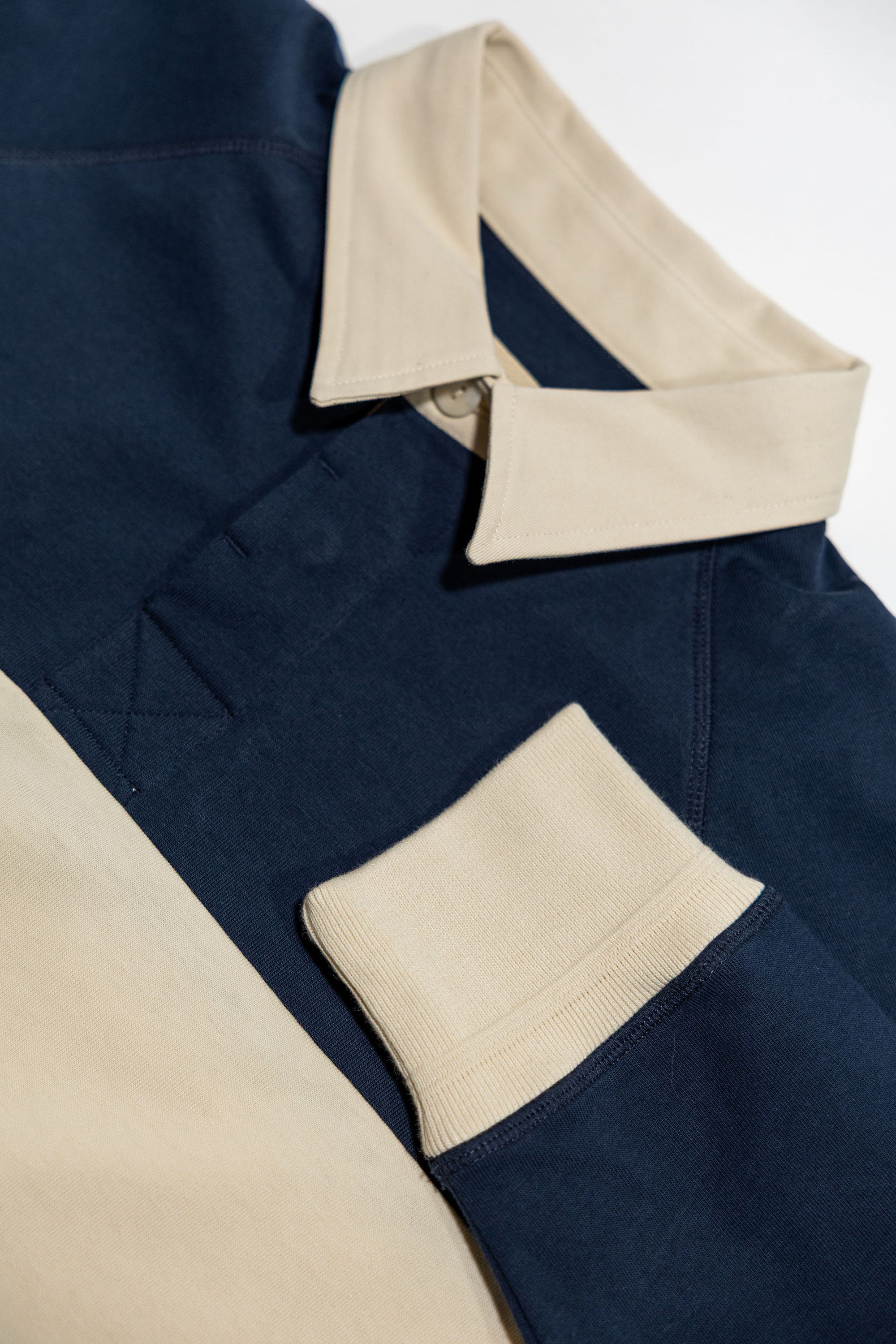 Heimat Textil Raglan Rugby - Ink / Seashell