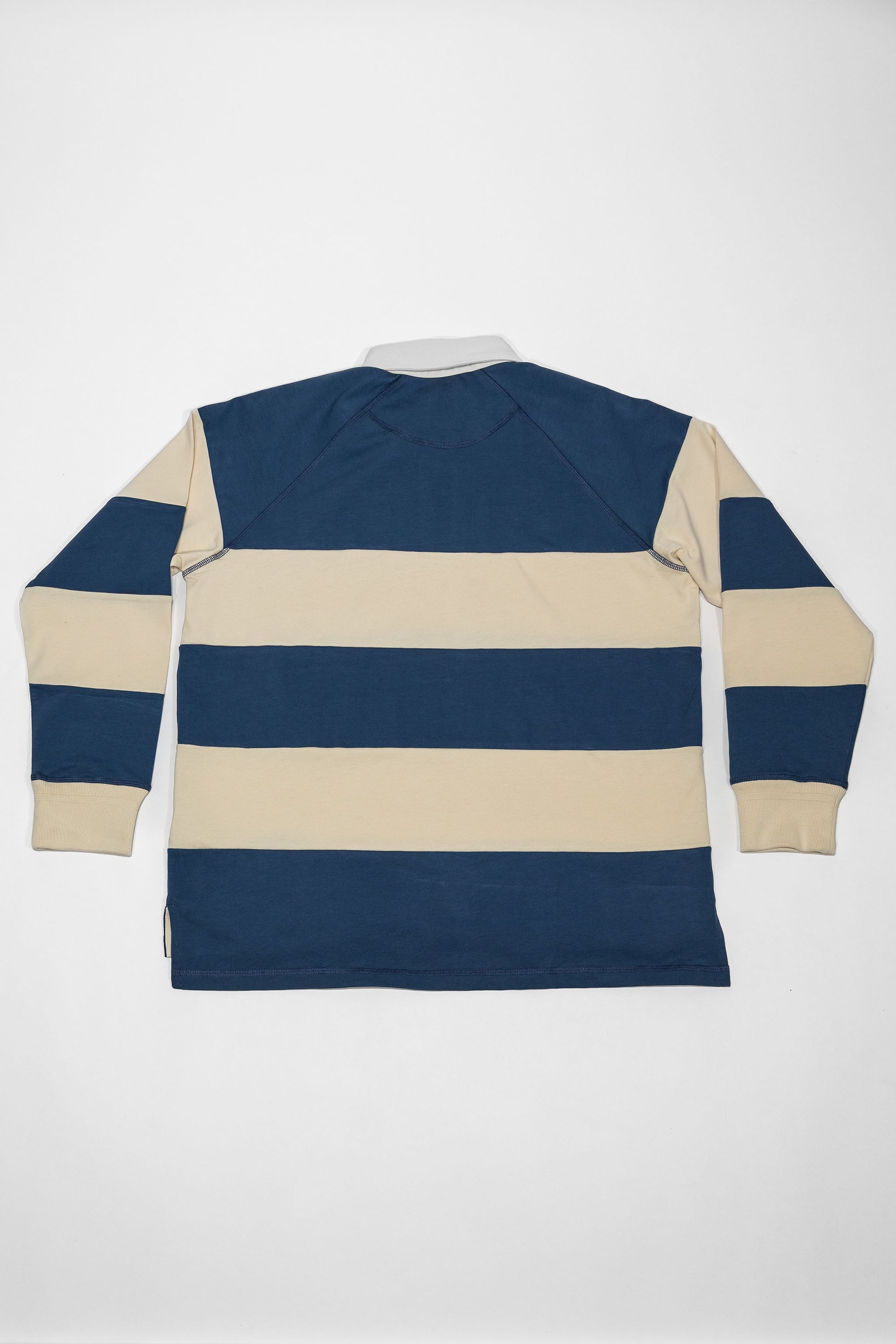 Heimat Textil  Raglan Rugby - Trail Blue / Seashell