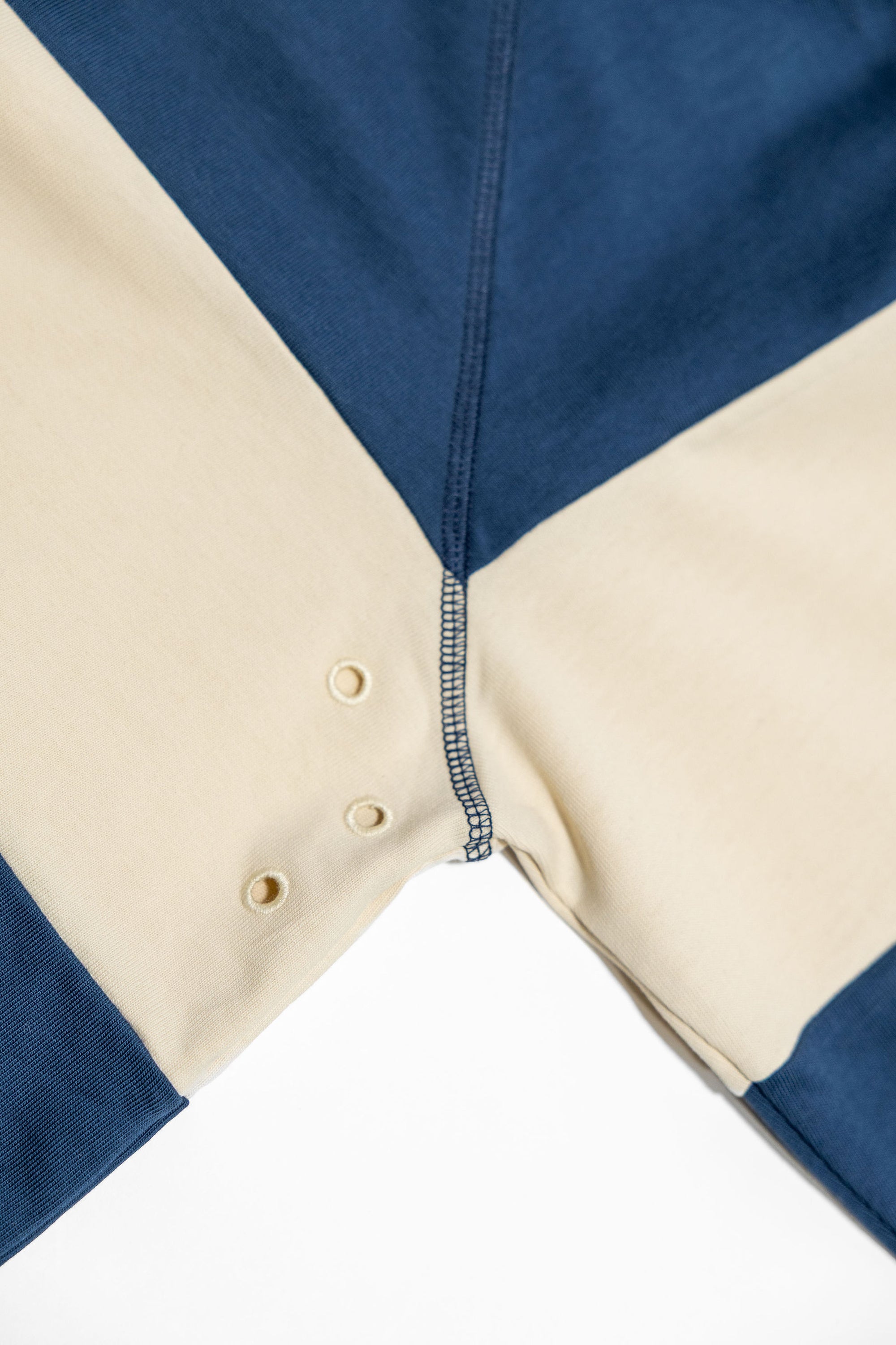 Heimat Textil  Raglan Rugby - Trail Blue / Seashell