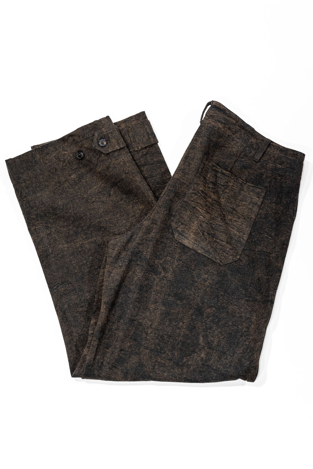 Indi + Ash Raka Pant - Iron Organic Cotton Millwoven Stone Enzyme Canvas