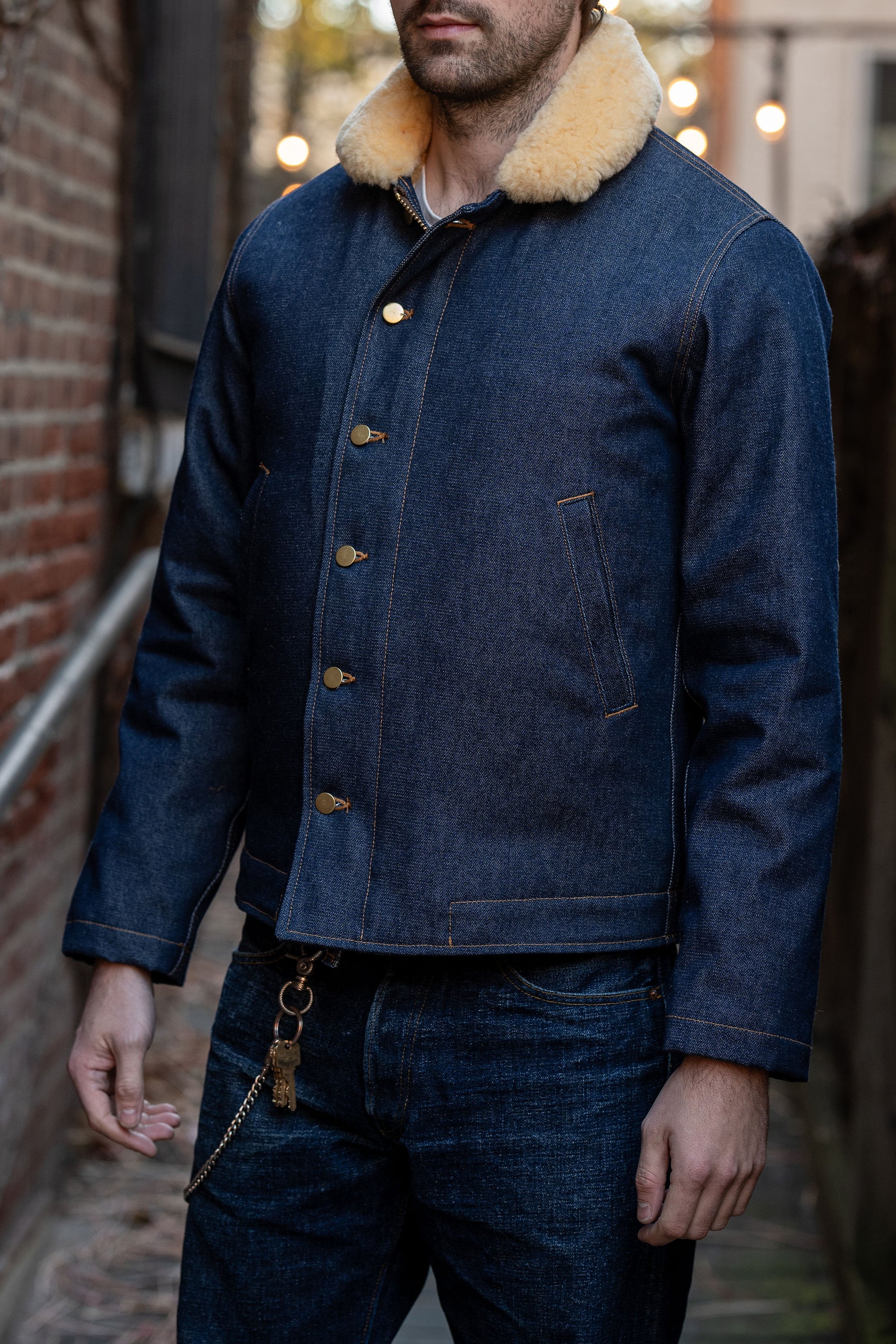 Dehen 1920 N-1 Deck Jacket - Lasso Denim