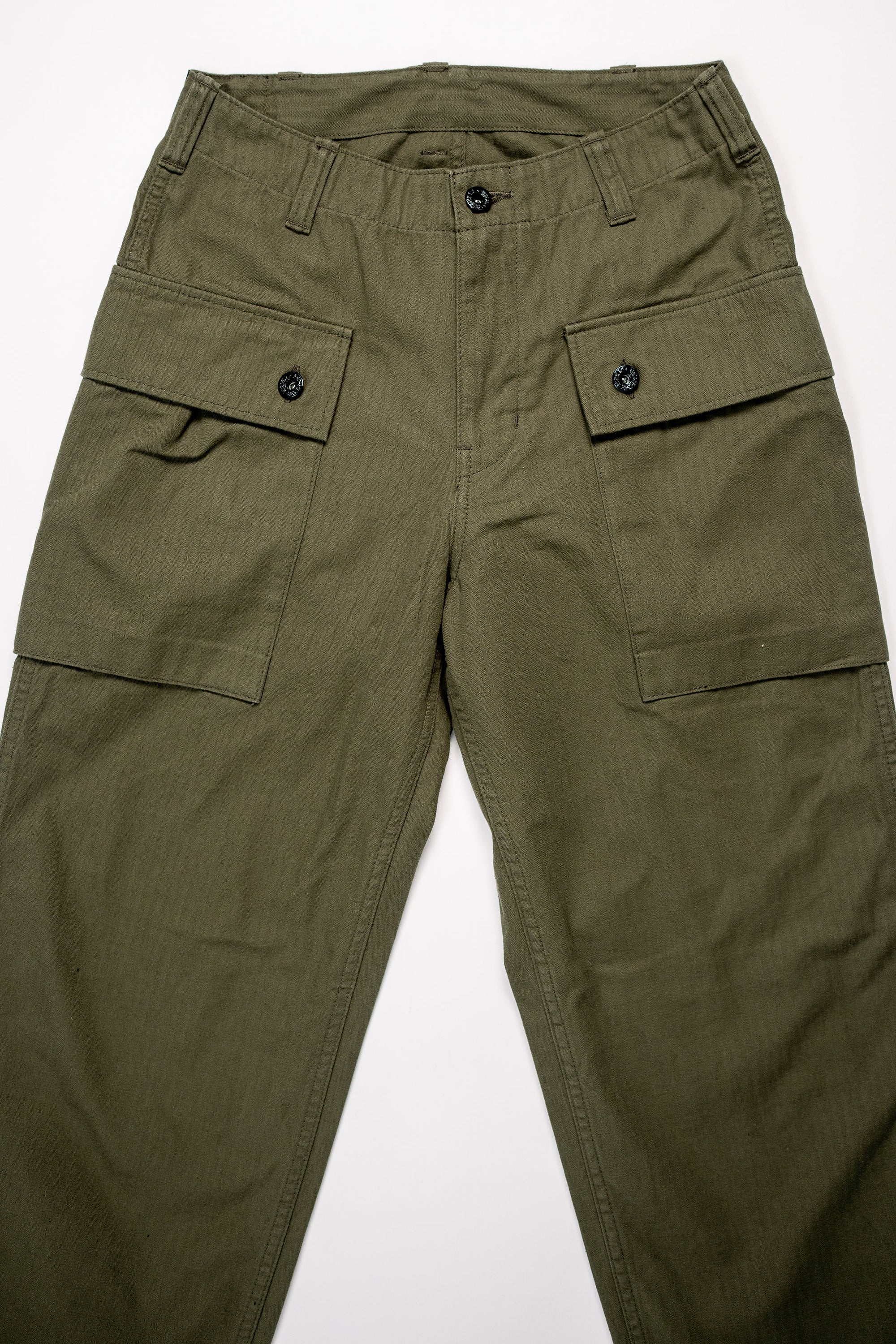 The Flat Head FN-PA-C012 Monkey Pants - Olive