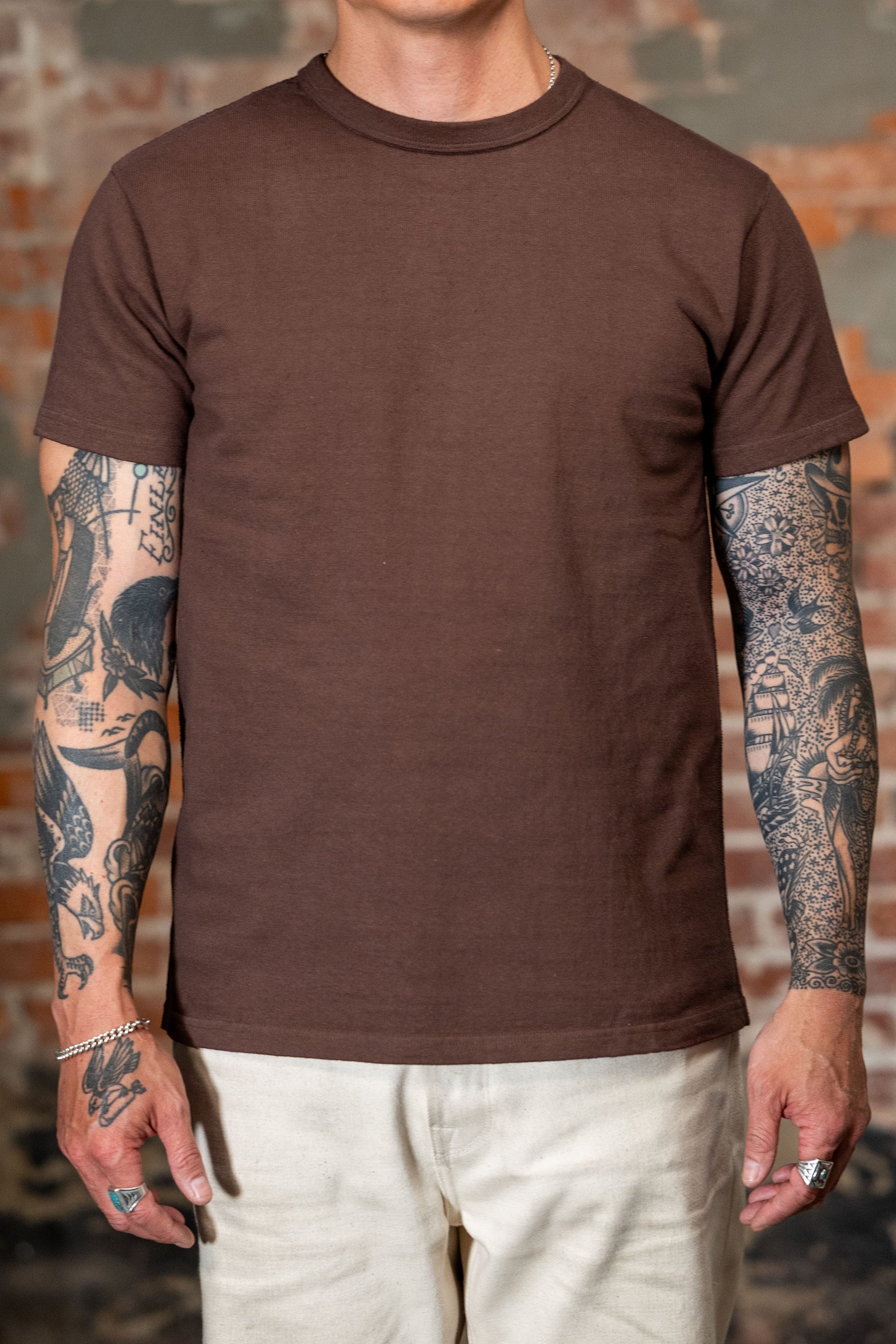 Samurai SJST-SC01 Japanese Cotton Made Crew - Kuri Dark