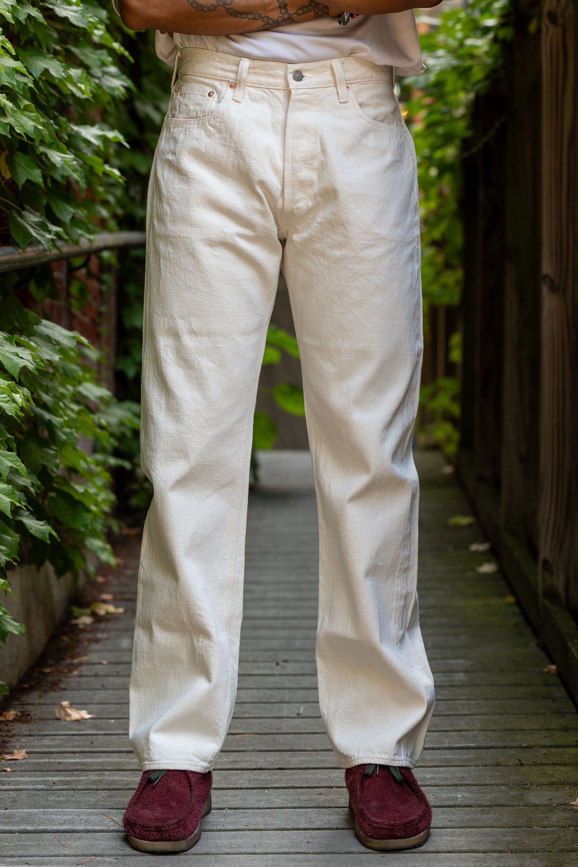 Sugar Cane 1947 Straight Leg - 13oz White Denim