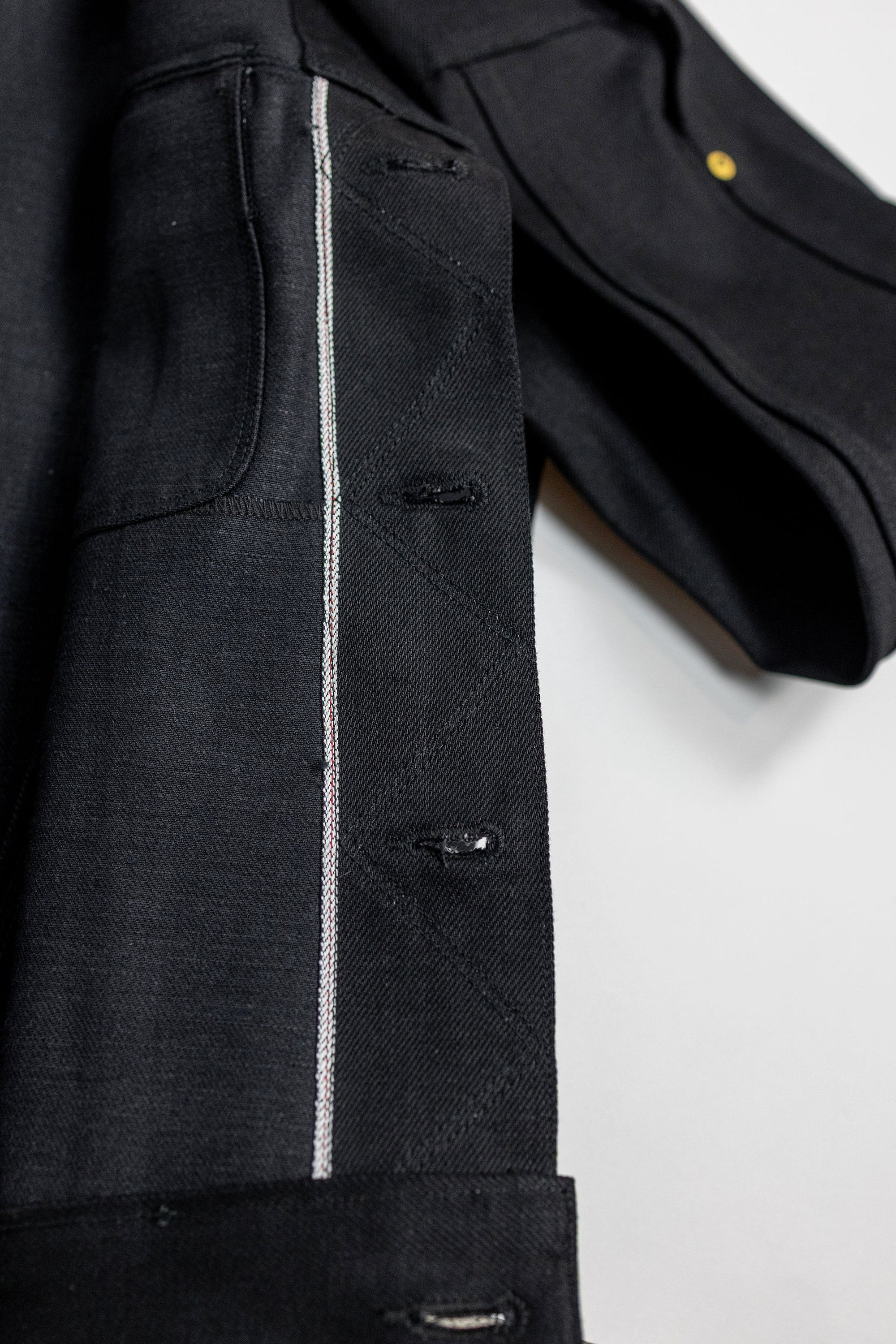 Freenote Cloth High Low Jacket -  14oz Aces High Black Denim